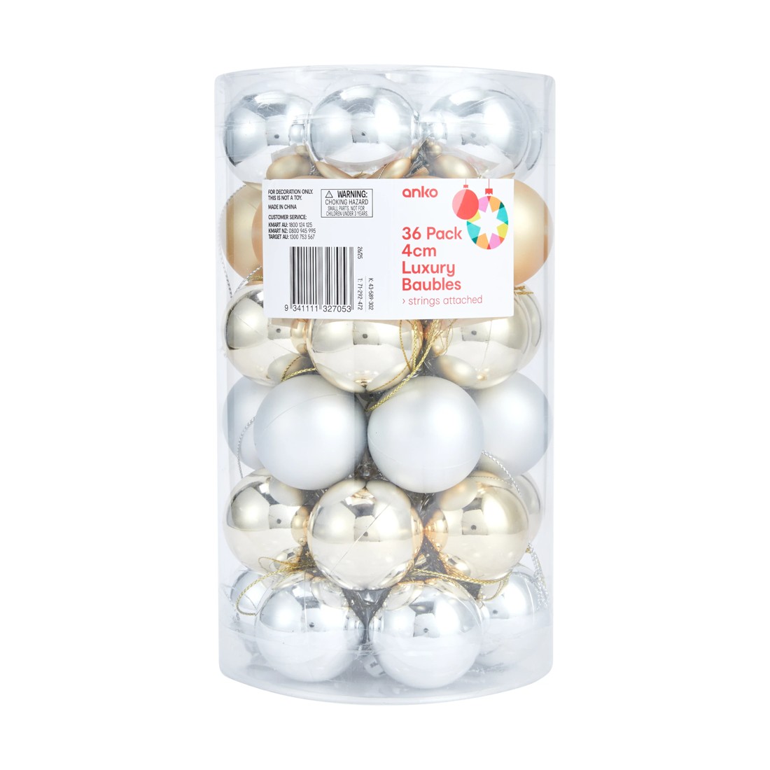 8 36 Pack 4cm Luxury Baubles, 8 of 8