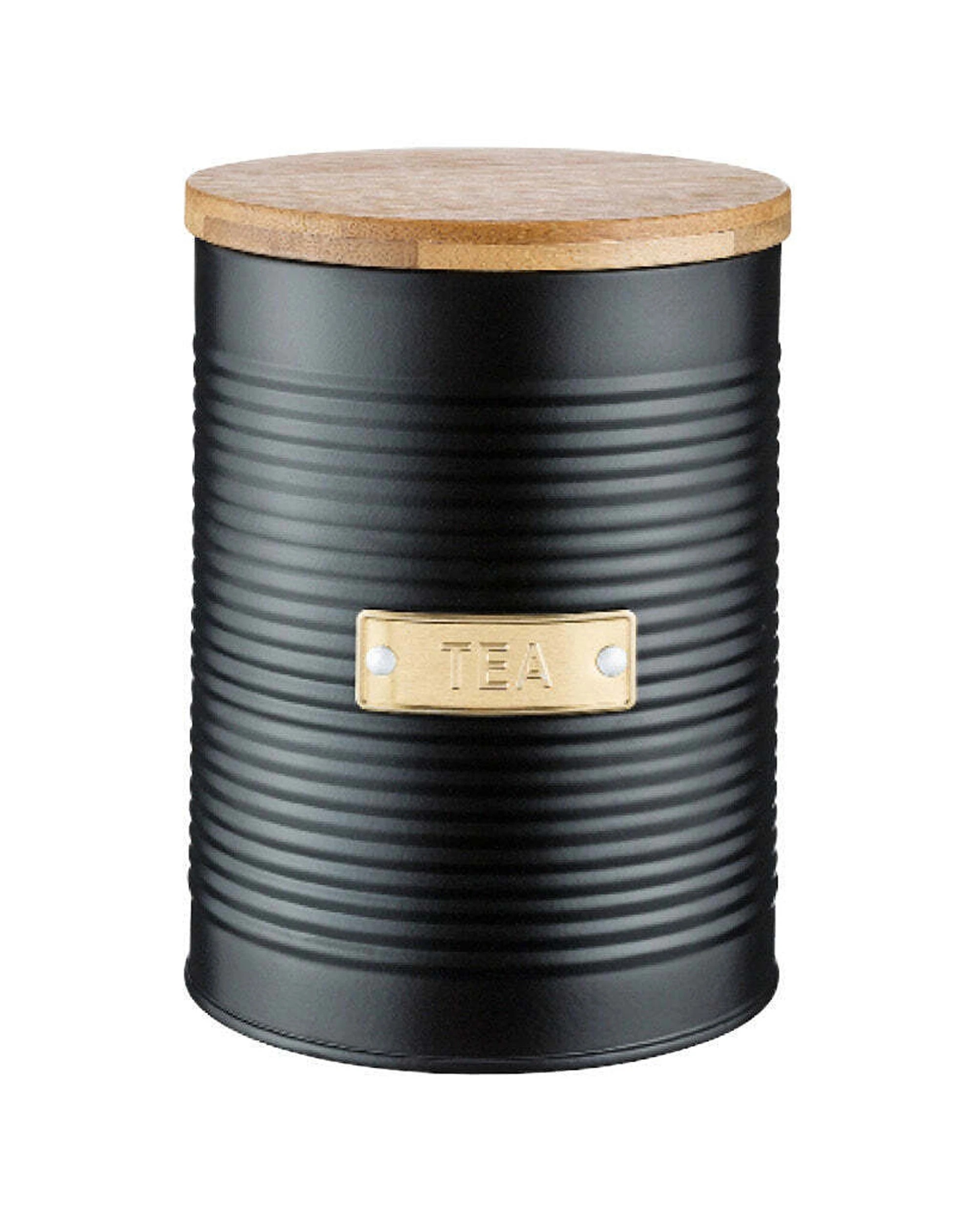 3 Typhoon Tea Canister 1.4l Stainless Steel Airtight Bamboo Lid Storage - Beige, 3 of 3