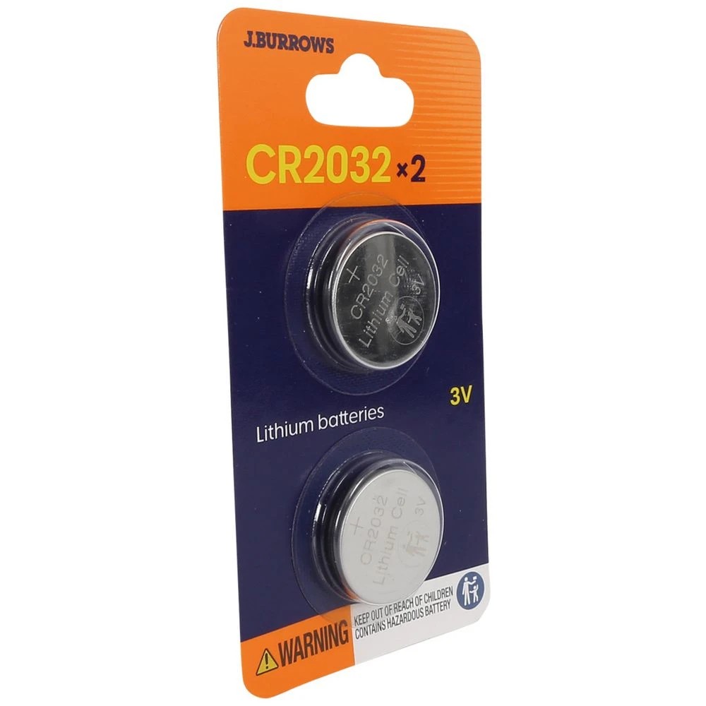 3 J.Burrows CR 2032 Button Batteries 2 Pack, 3 of 7