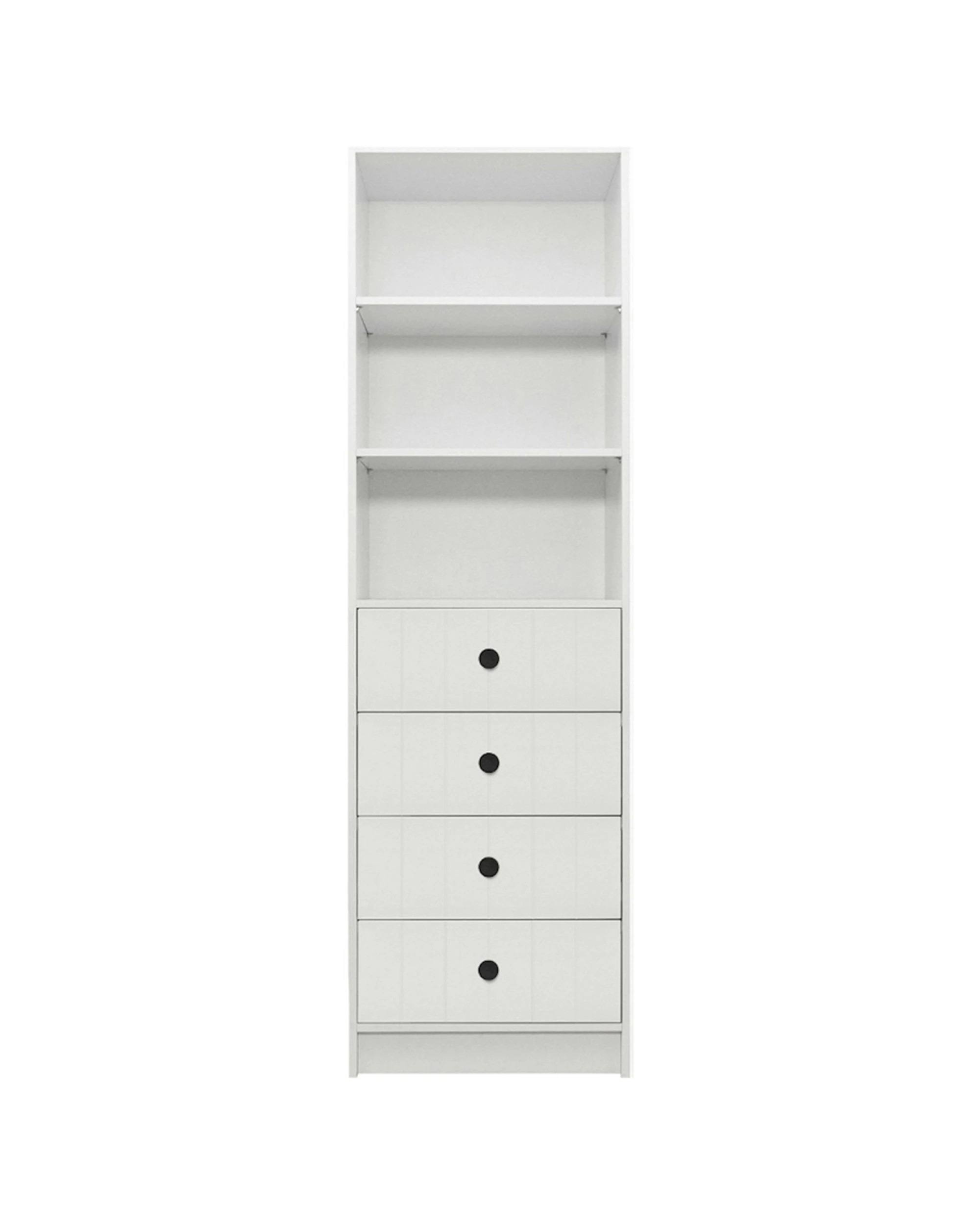 2 European Cabinetry Malmo VJ Panel Walk In Wardrobe Round Handle - White, 2 of 2