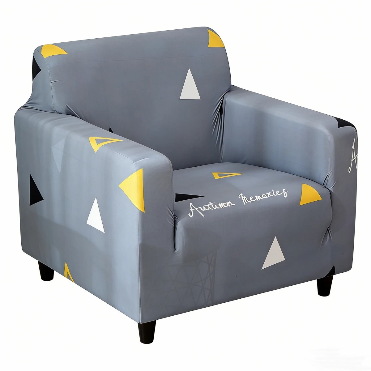 1 Advwin 1-seat Sofa Cover for Couch Lounge Recliner - Grey, 1 of 3