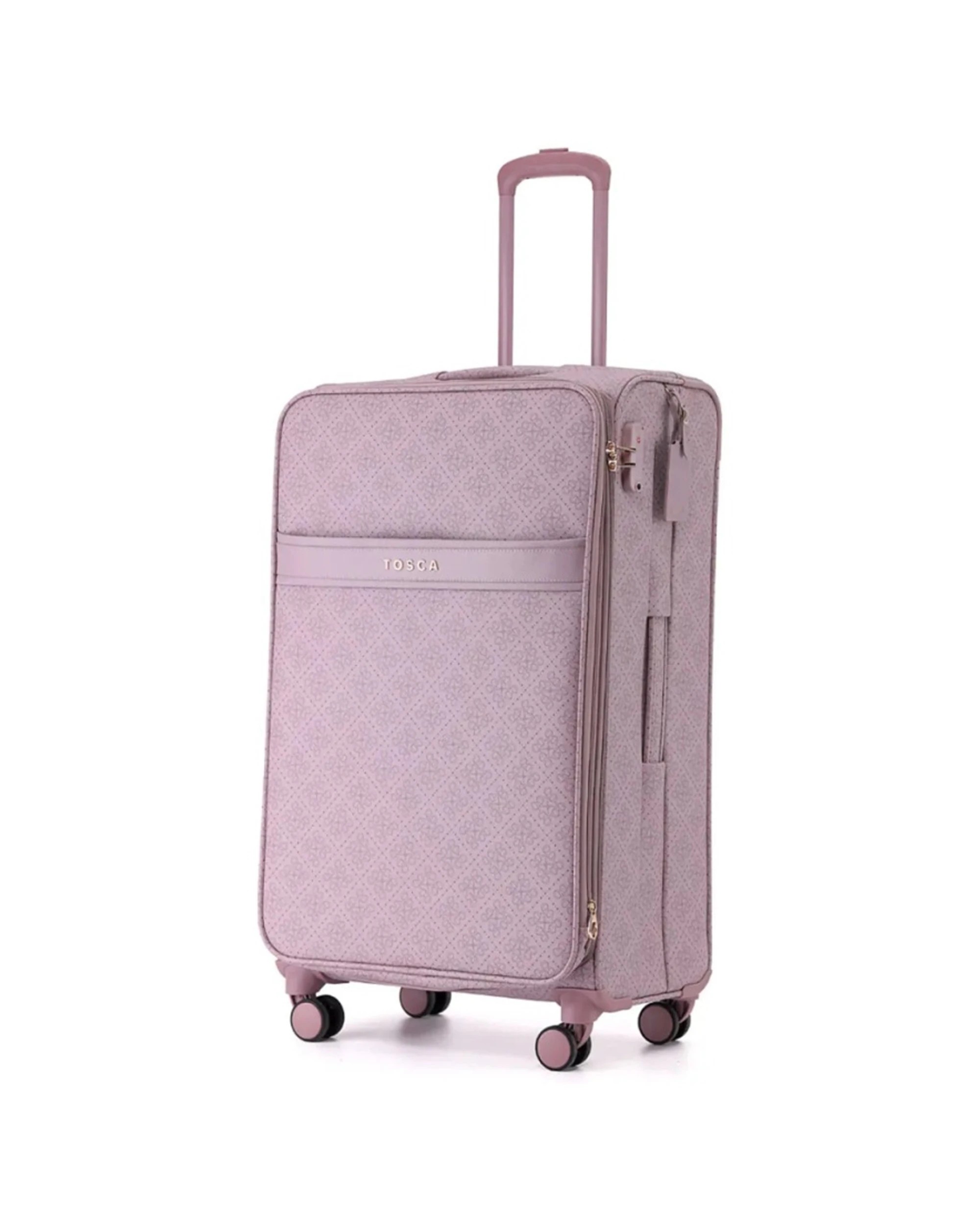1 Tosca Willow 77 cm Large Lightweight Expandable Suitcase Travel Lugagge Misty Rose - Purple, 1 of 3