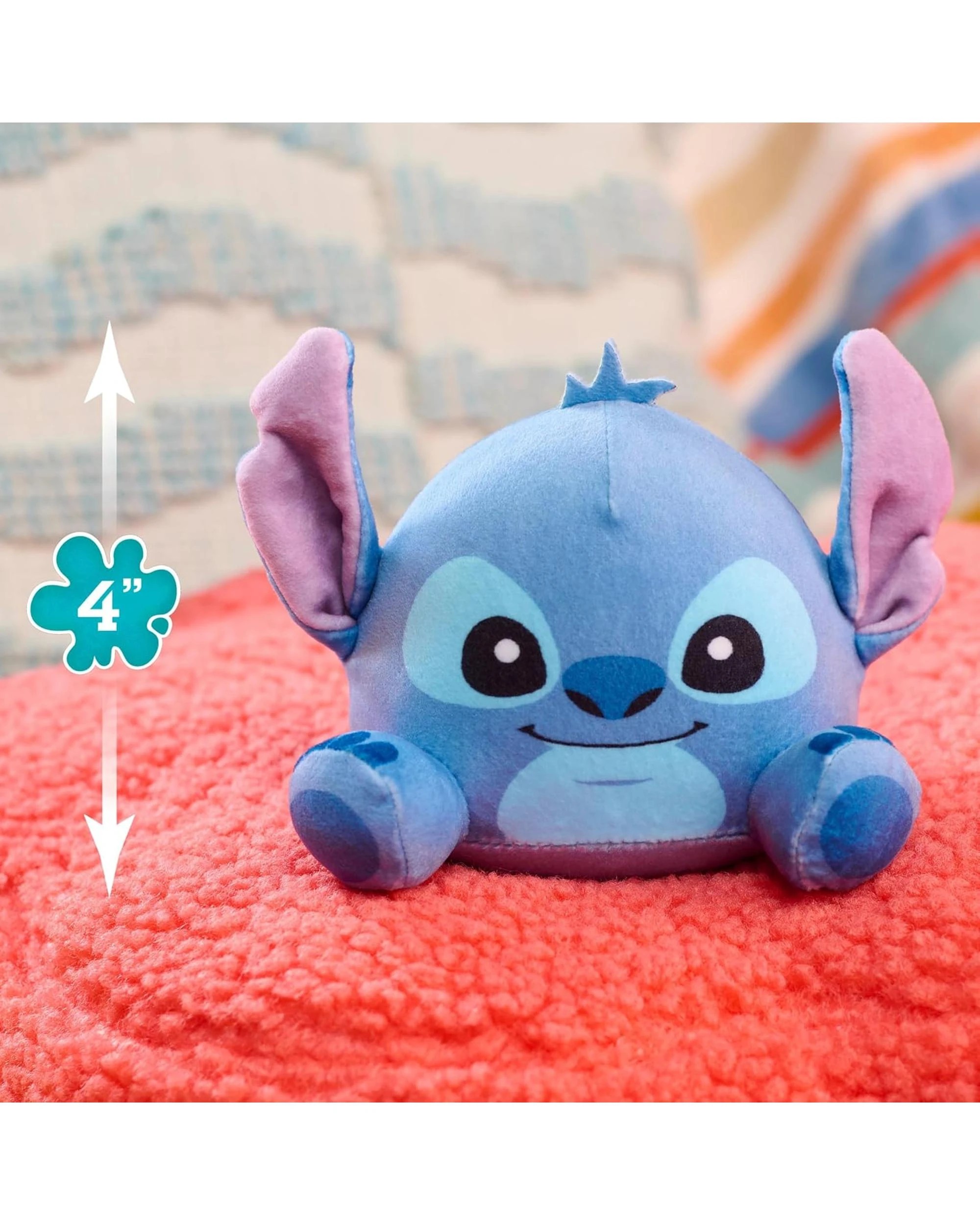 4 Disney Stitch Stitch Small Weighted Plush, 4 of 5