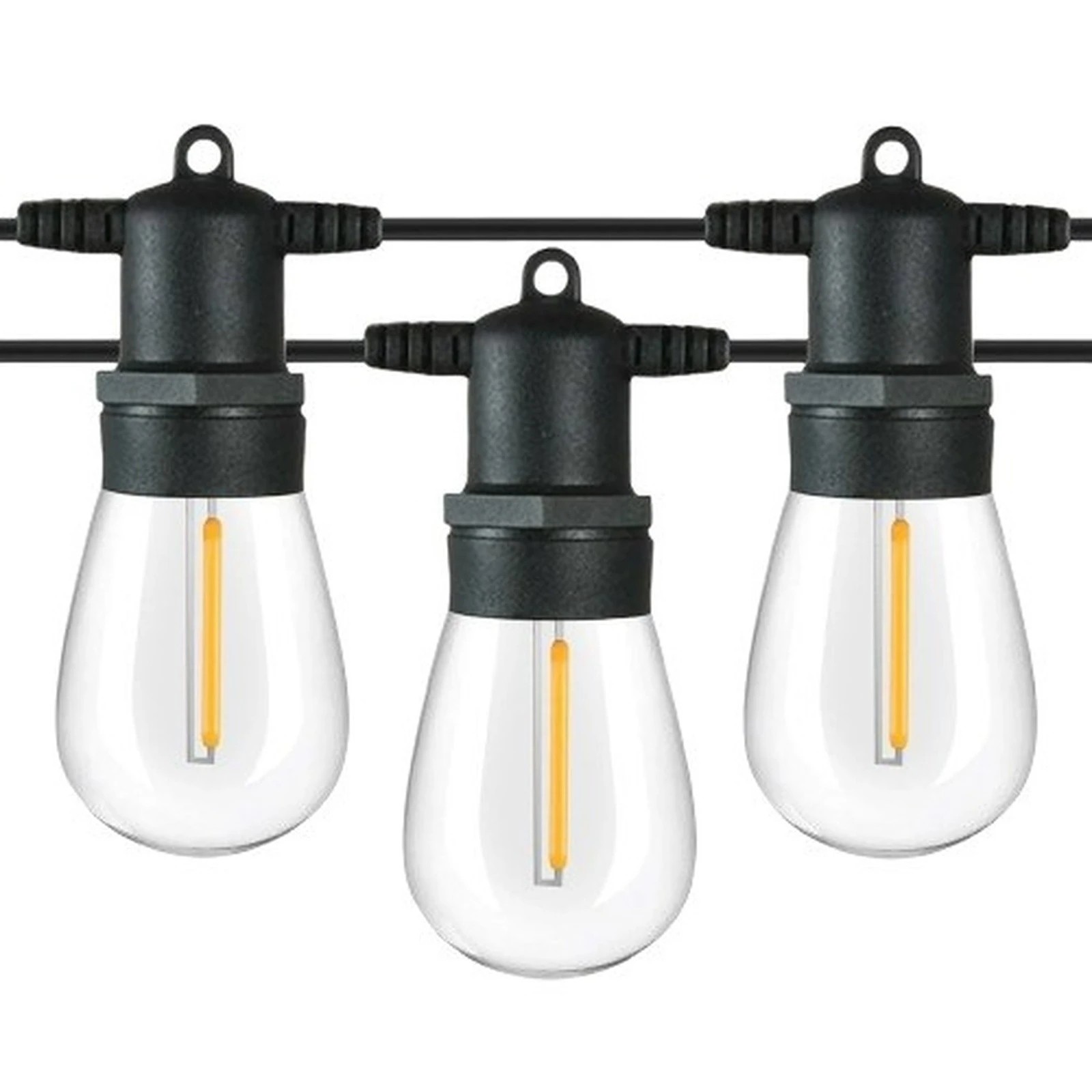 1 LumiFx 10 Bulb Outdoor Festoon Lights 8 Lighting Effects 10 Metres Warm - Clear, 1 of 10