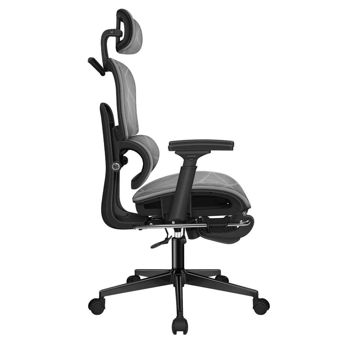 8 Alfordson Ergonomic Office Chair Mesh Executive Gaming Work Seat - Black Grey, 8 of 10