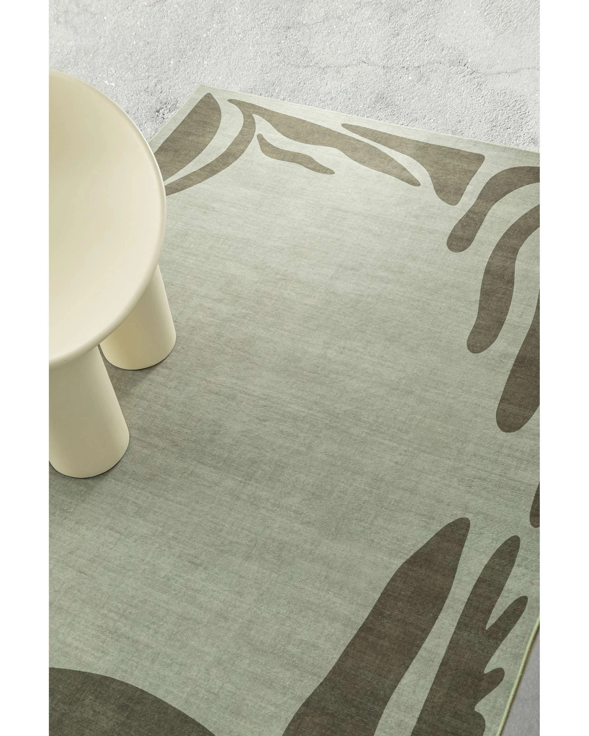 3 Loopsie Kanarsi Tonal Botanical Border Washable Rug-320cm x 230cm - Green, 3 of 8