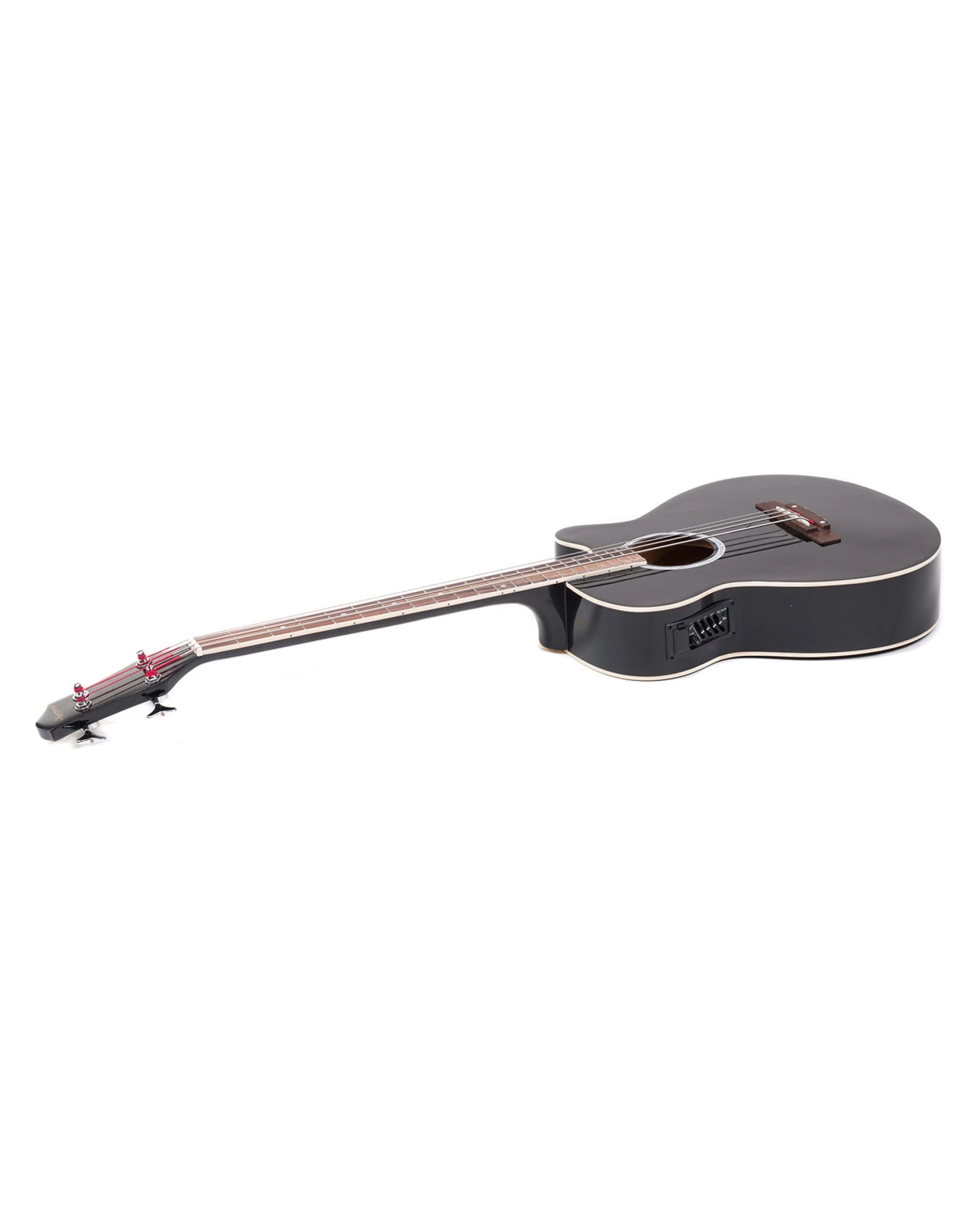 1 Karrera 43in Acoustic Bass Guitar - Black, 1 of 7