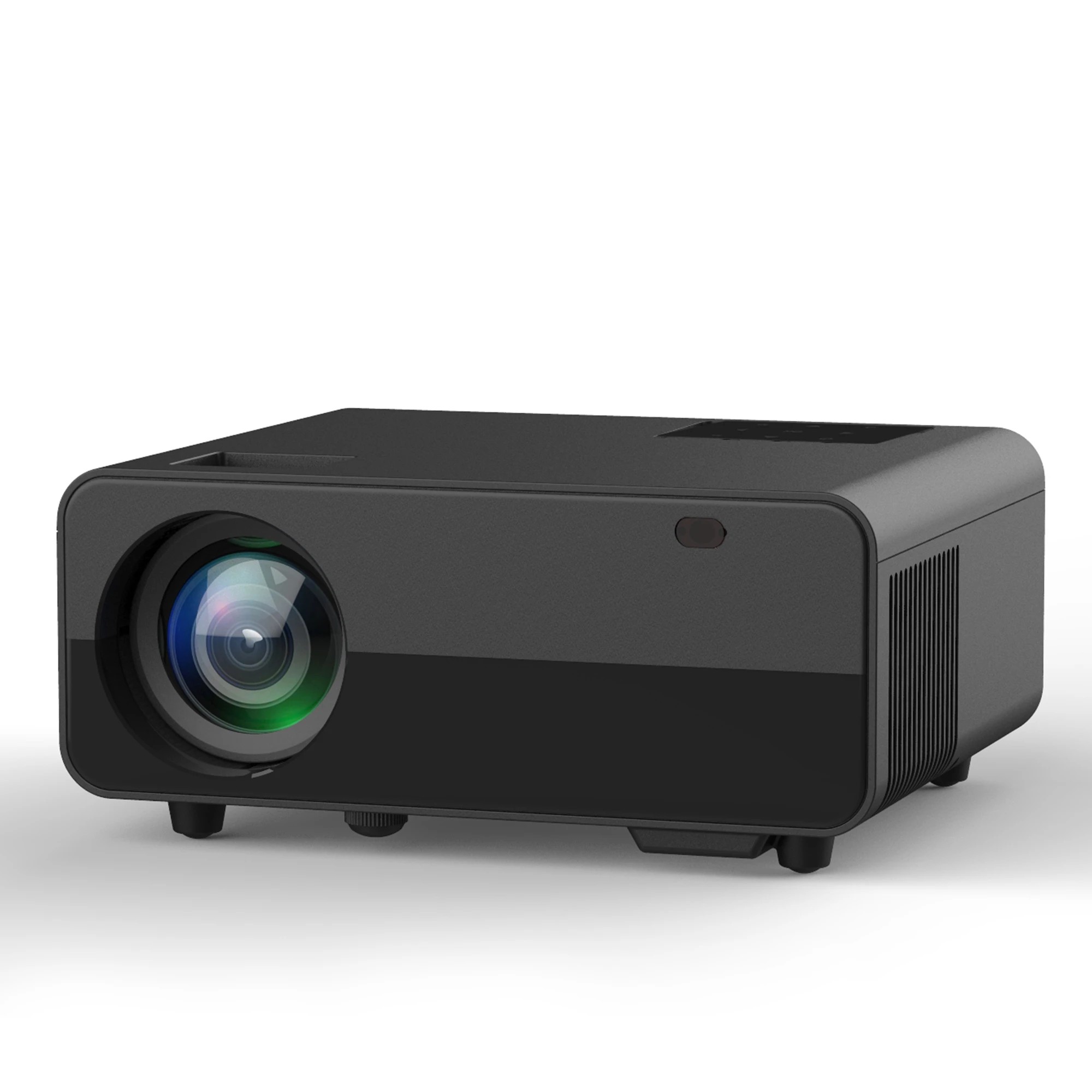 1 Alliums Portable Projector Native 1080p Full HD, 5.2 BT, 10W Hi-Fi Speakers - Black, 1 of 1