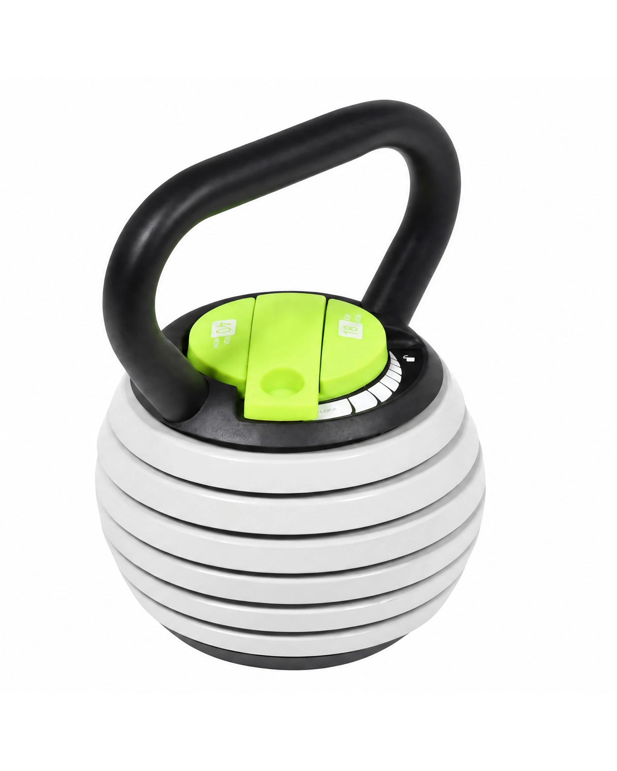 1 ADVWIN Adjustable Kettlebell Weight Set - Green, 1 of 7