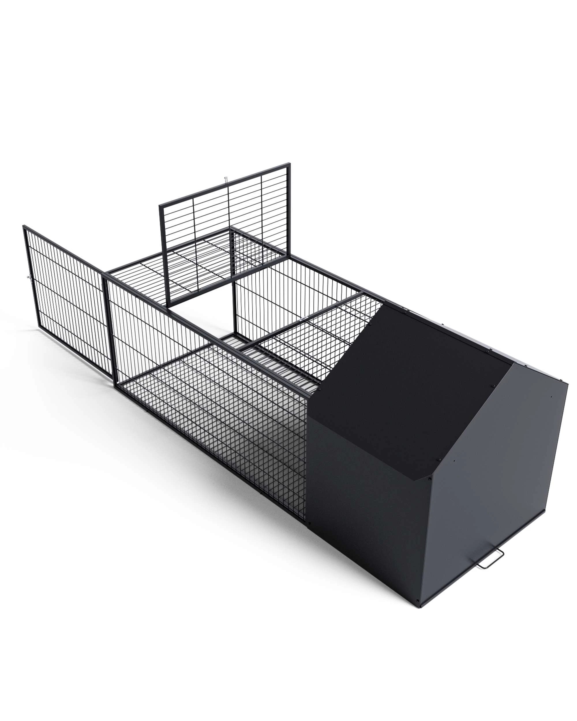 6 Advwin Rabbit Hutch 166x70cm Bunny Cage Guinea Pig Cage Pet Cage, 6 of 9
