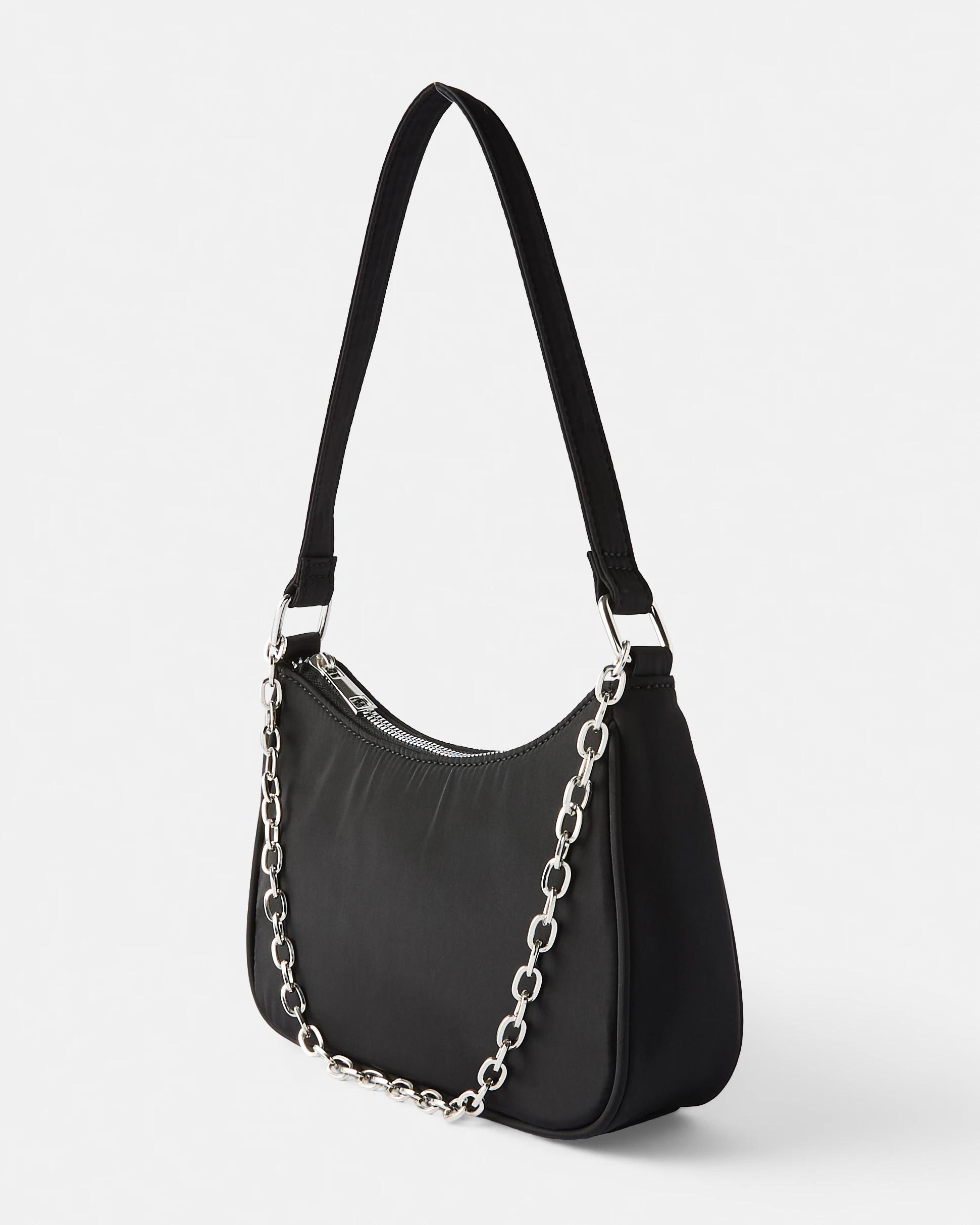 2 Nylon Shoulder Bag Black, 2 of 6