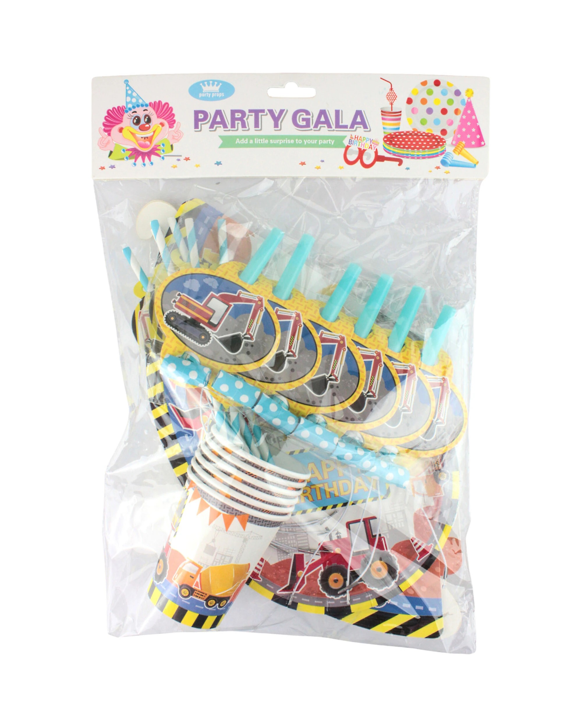 2 Partyrama Construction Trucks Party Pack For 6 Guests, 2 of 3