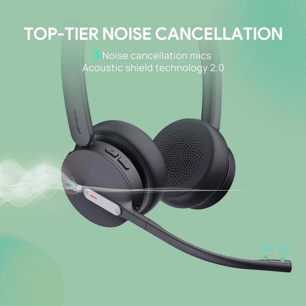 3 Yealink WH64 Hybrid Dual DECT Technology BT On-Ear Headset, 3 of 6