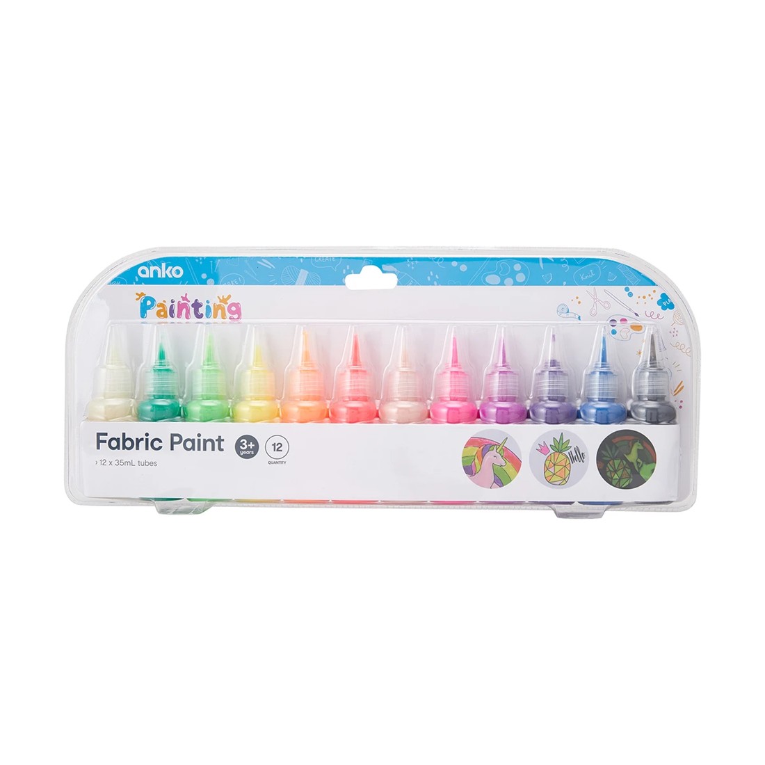 1 12 Pack Fabric Paint, 1 of 7