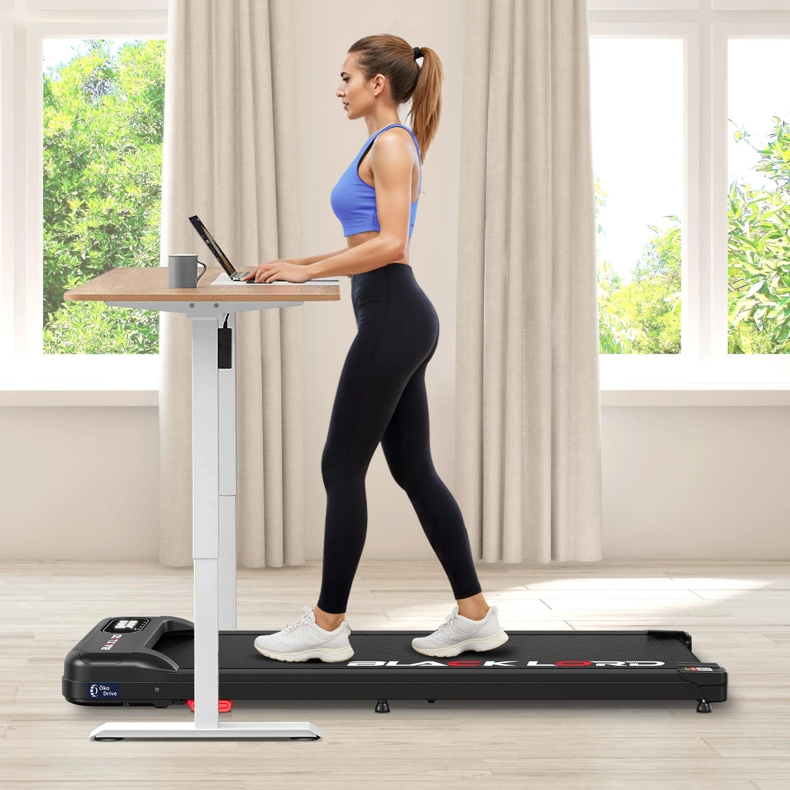 10 Black Lord Treadmill Electric Walking Pad Incline Home Gym Magnetic Remote - Black, 10 of 10