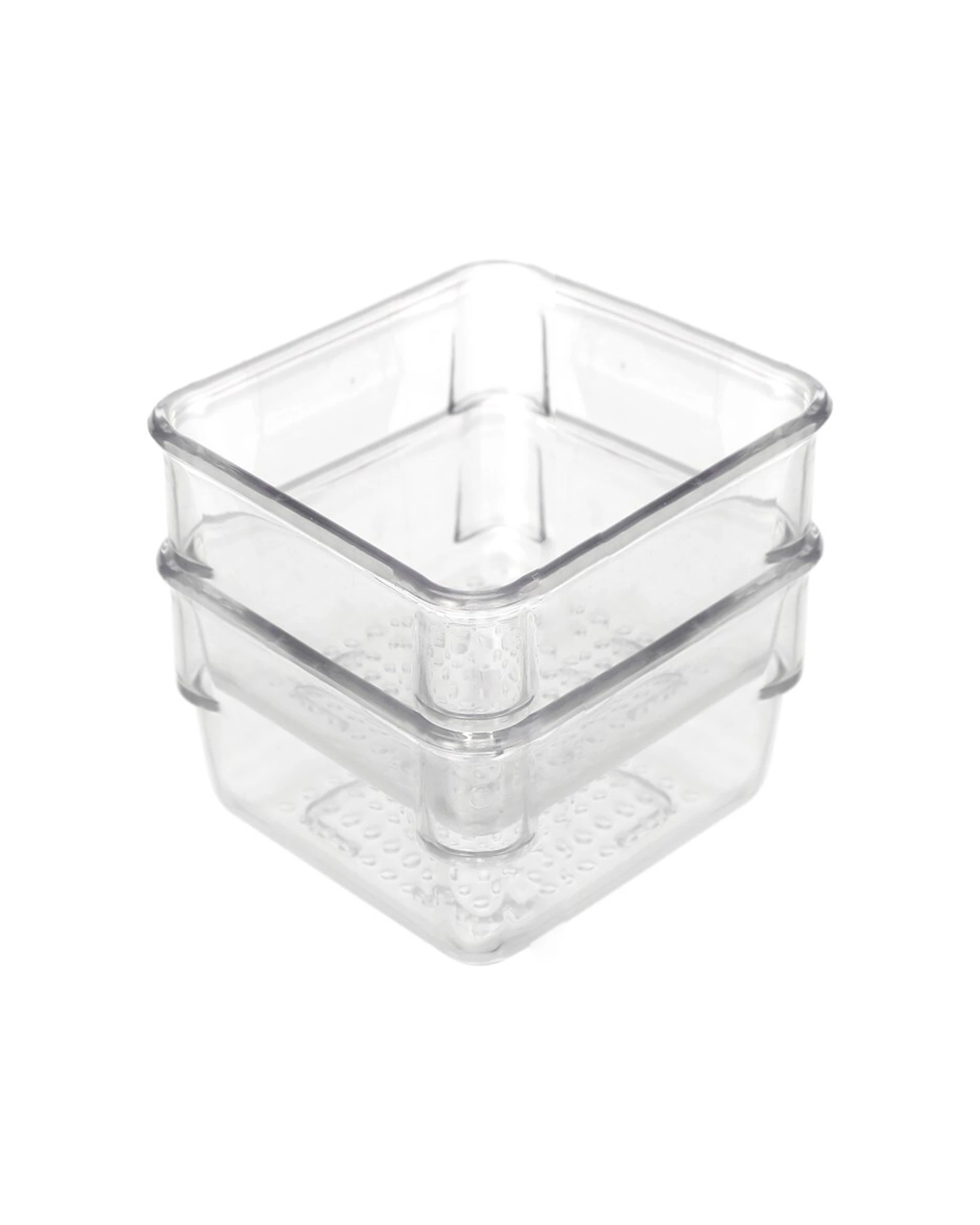 3 Boxsweden 10x 2pc Crystal Mini Storage Tray Storage Boxes 8x8x5cm - Clear, 3 of 4