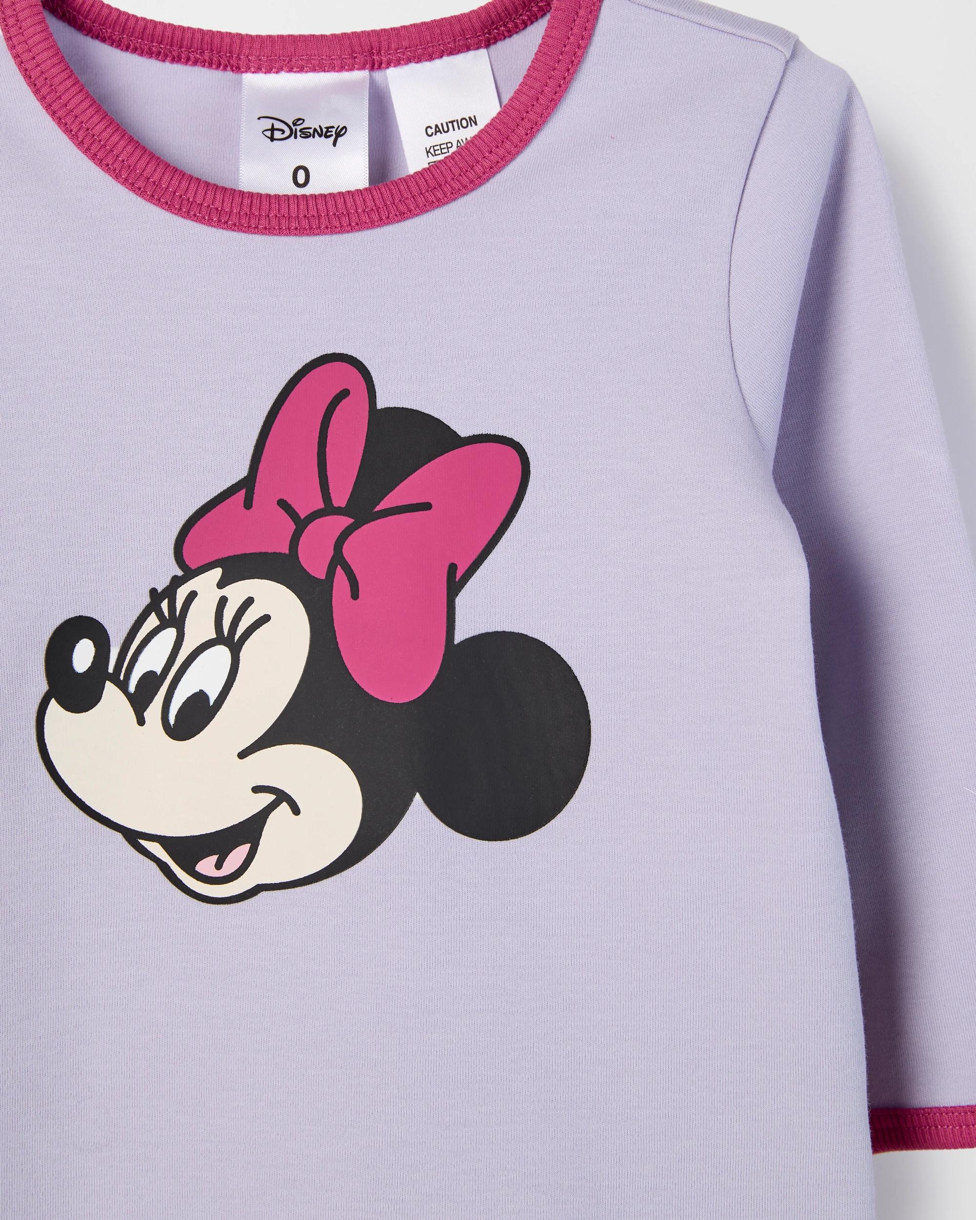 2 Disney Minnie Organic Cotton Baby Knit/Flannel Pyjama Set MINNIE, 2 of 3