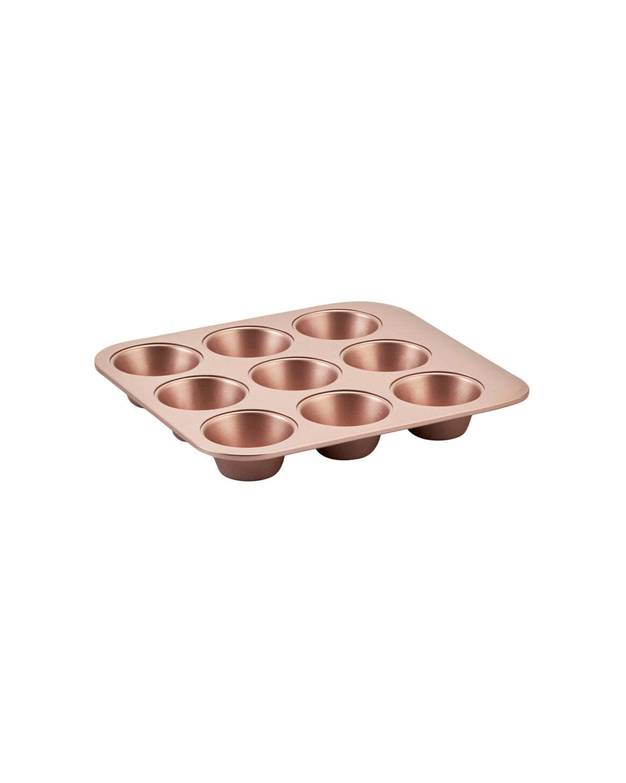2 Wiltshire 2PK 9 Cup Smart Stack Muffin & Cupcake Non-Stick Oven Pan Rose - Gold, 2 of 4