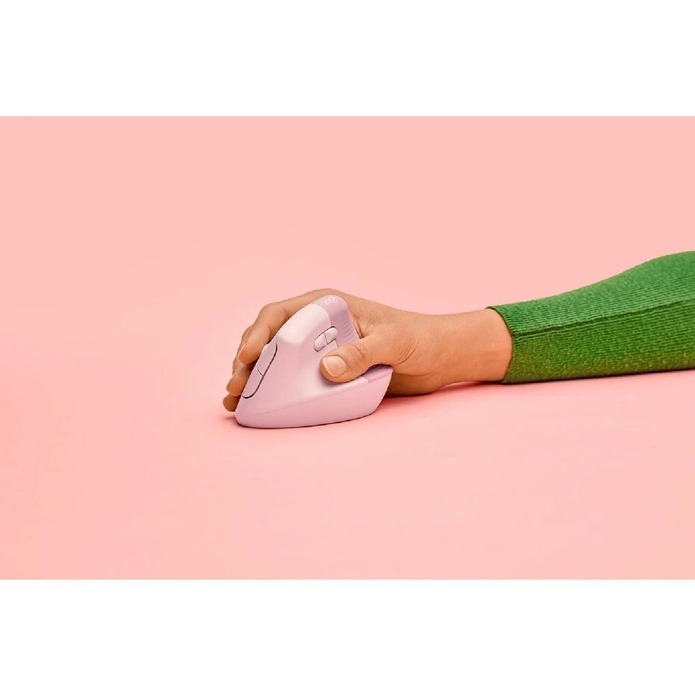 8 Logitech Lift Vertical Ergonomic Mouse Rose, 8 of 9