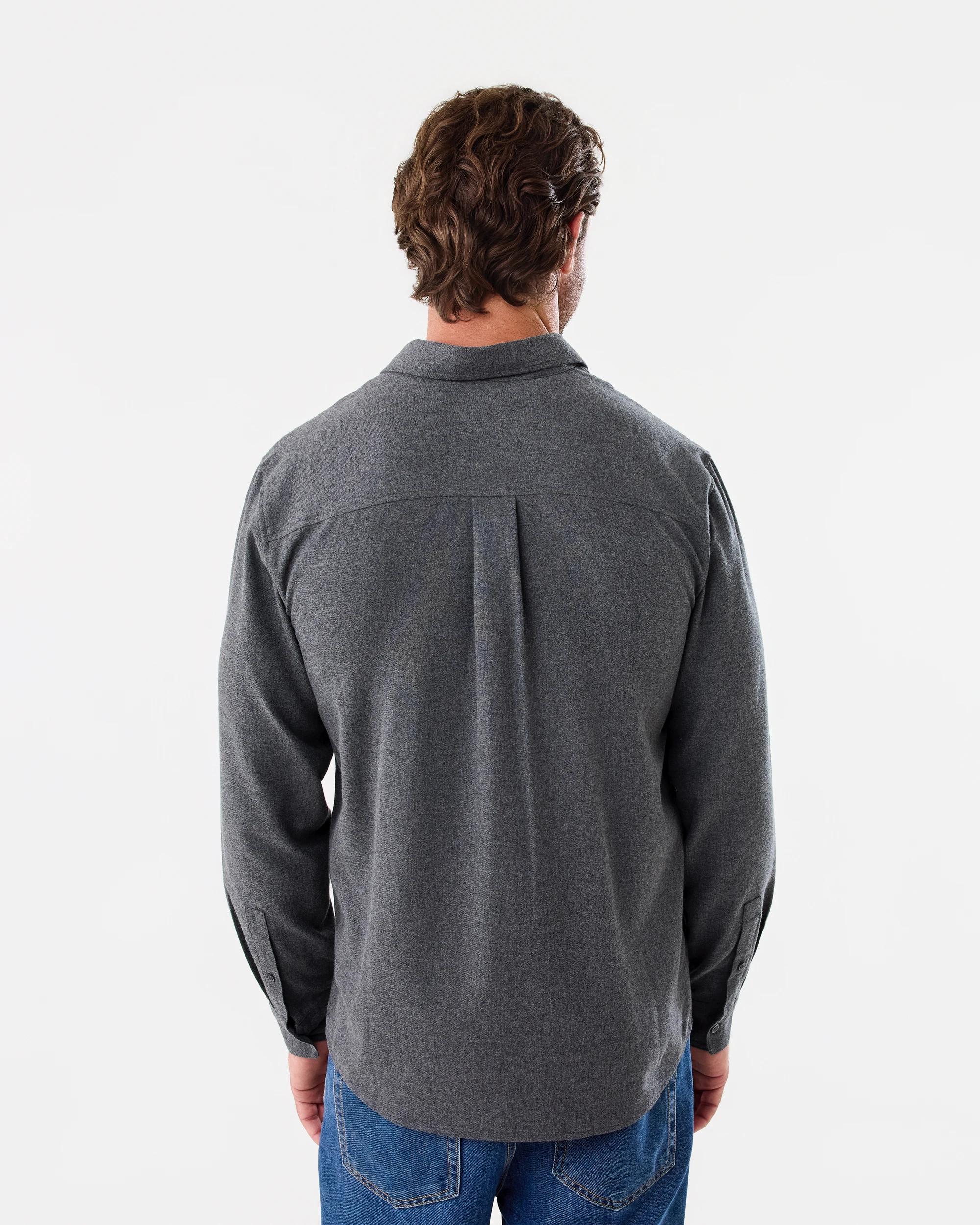 3 Long Sleeve Brushed Shirt Gry Charc, 3 of 8