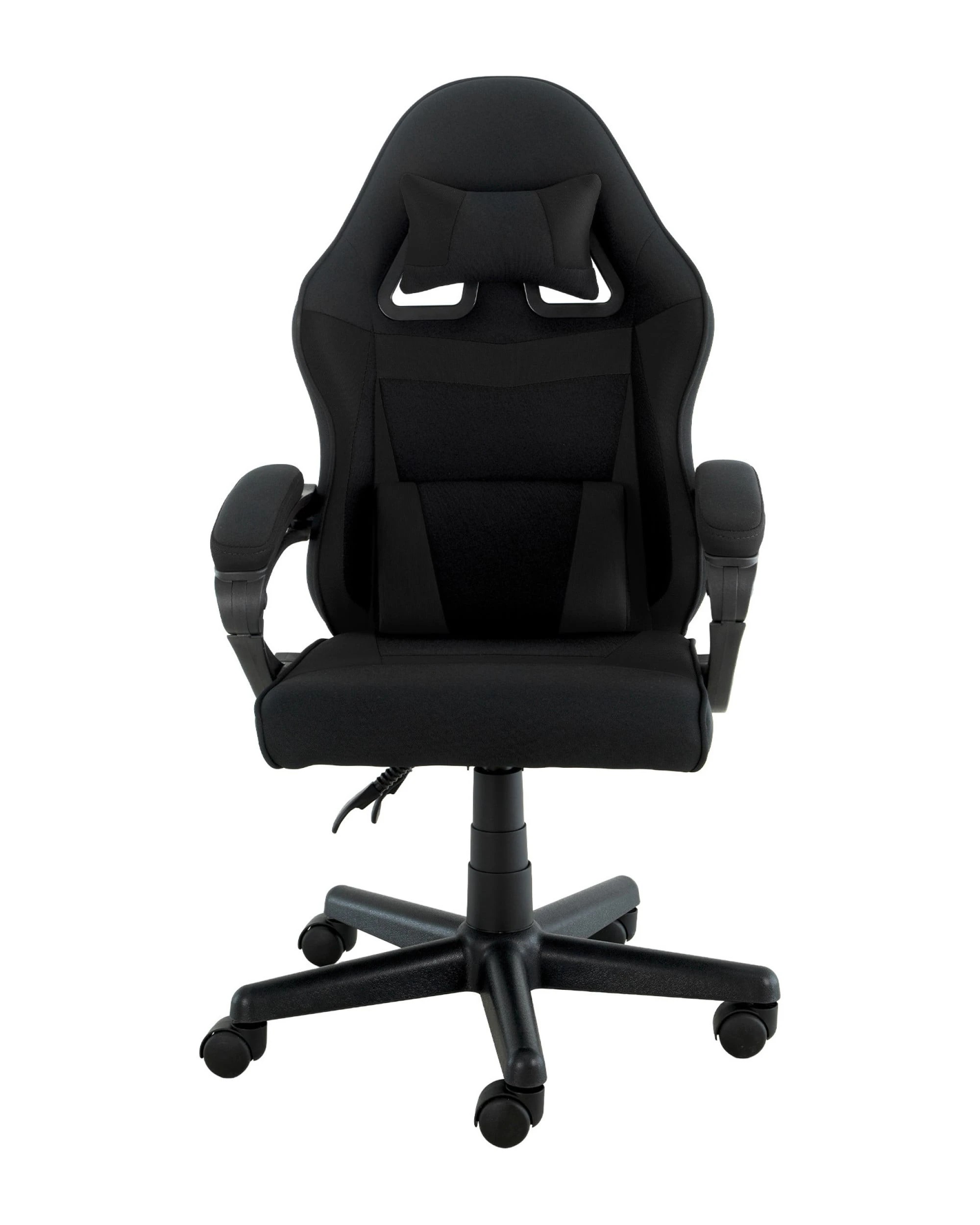 4 Sarantino Antre Kids Study Gaming Chair Computer Seat Adjustable Height Ergonomic Back Support, Padded Armrest Black, 4 of 5