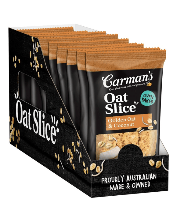 Carman's Golden Oat & Coconut Slice 70g 12 Pack