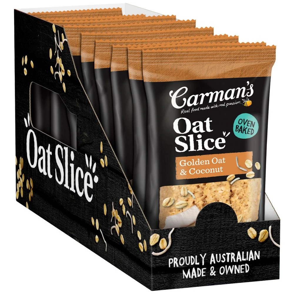 1 Carman's Golden Oat & Coconut Slice 70g 12 Pack, 1 of 3