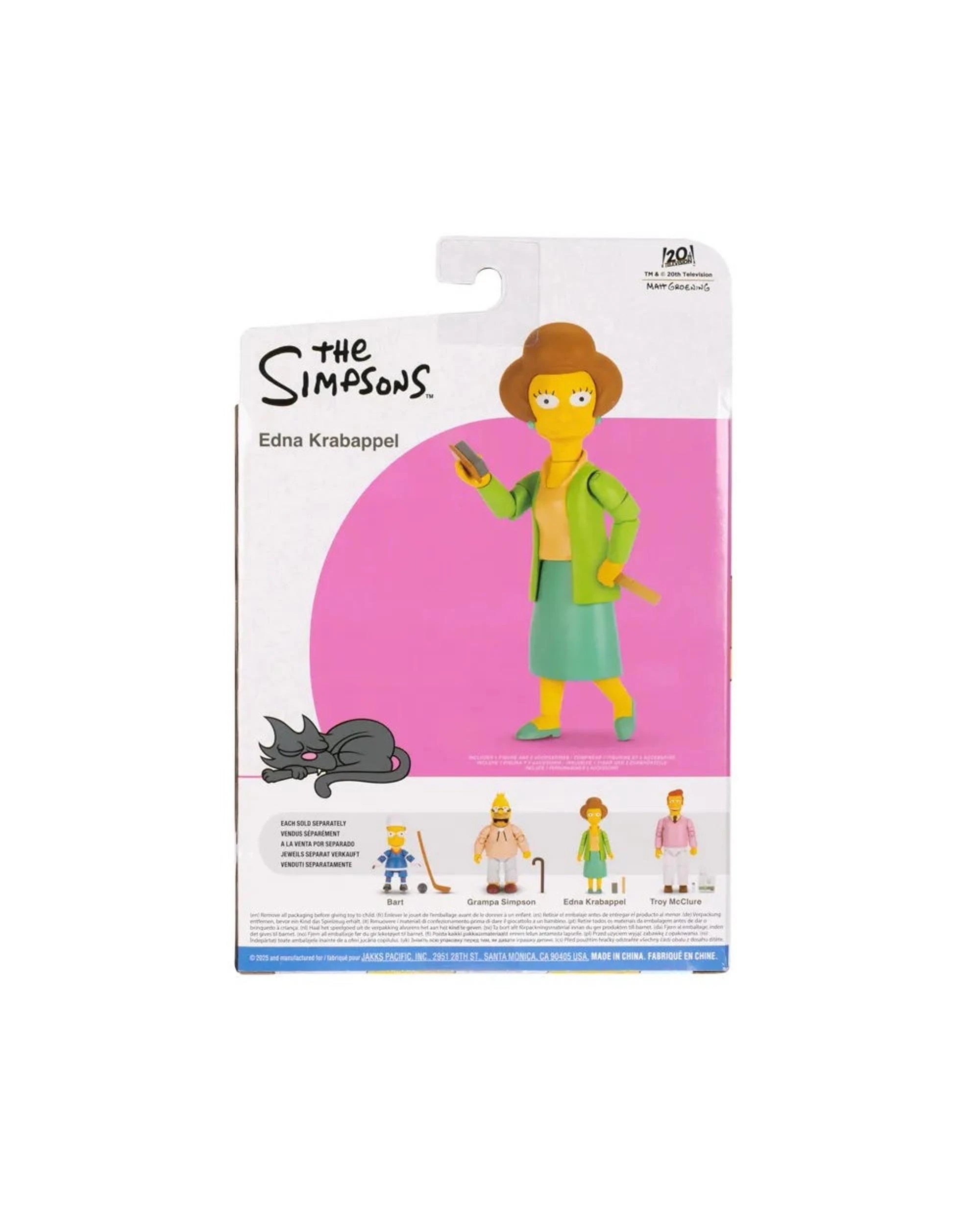 7 The Simpsons Wave 5 Edna Krabappel 5 inch Scale Figure, 7 of 7