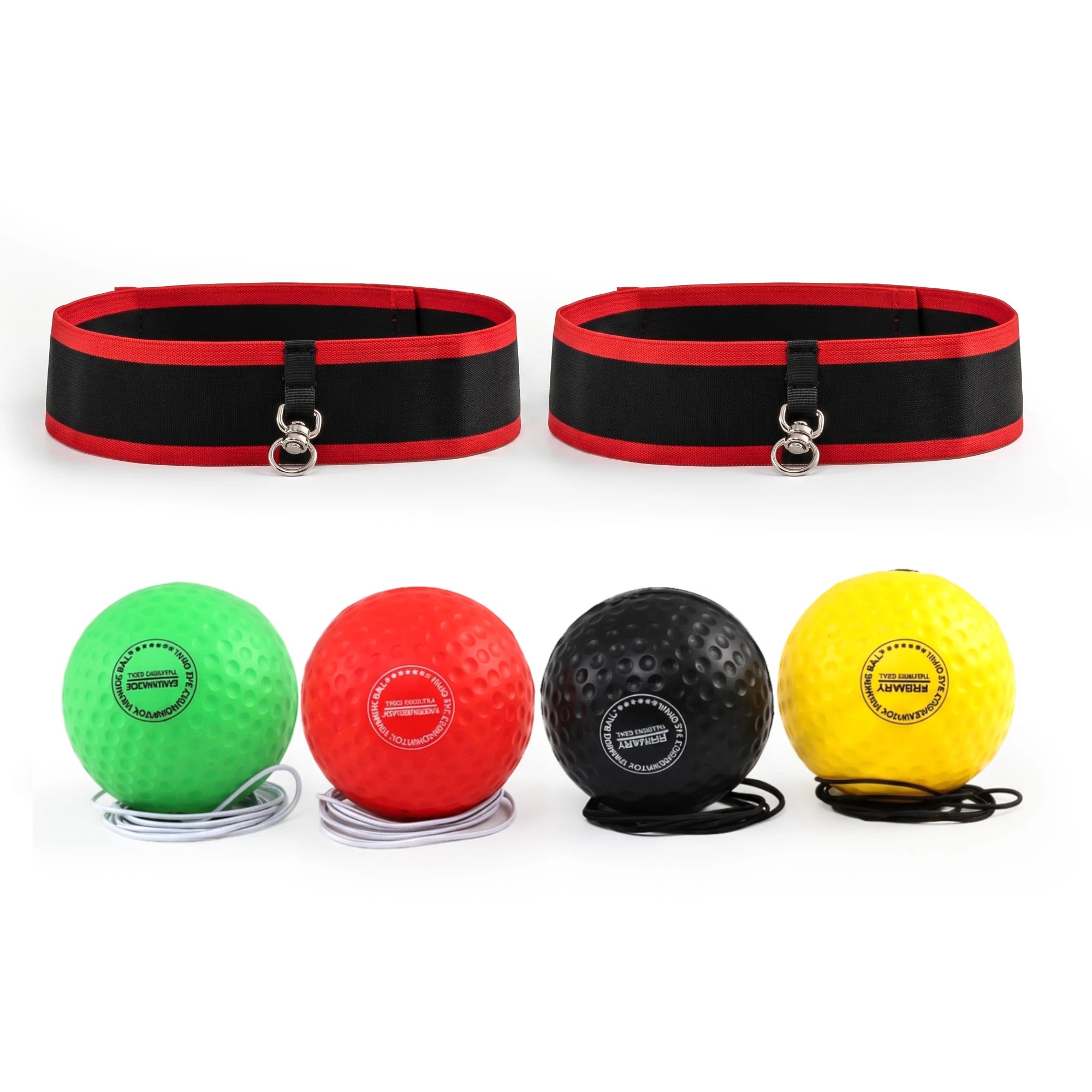 4 Everfit Boxing Reflex Ball Headband Hand Eye Coordination Stress Relief - Multi, 4 of 8