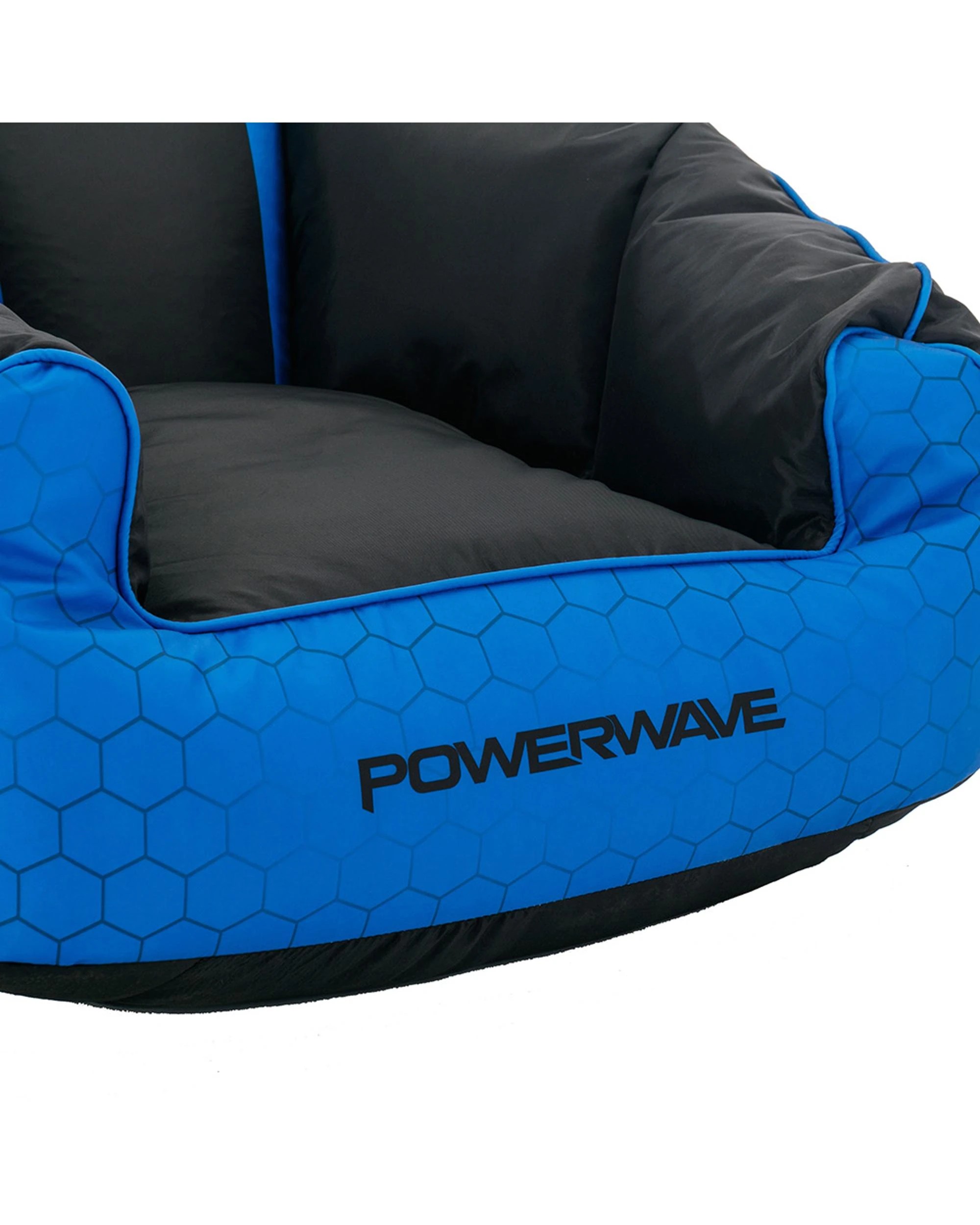 5 Powerwave PUFF Gaming Bean Bag Chair - Blue, 5 of 7