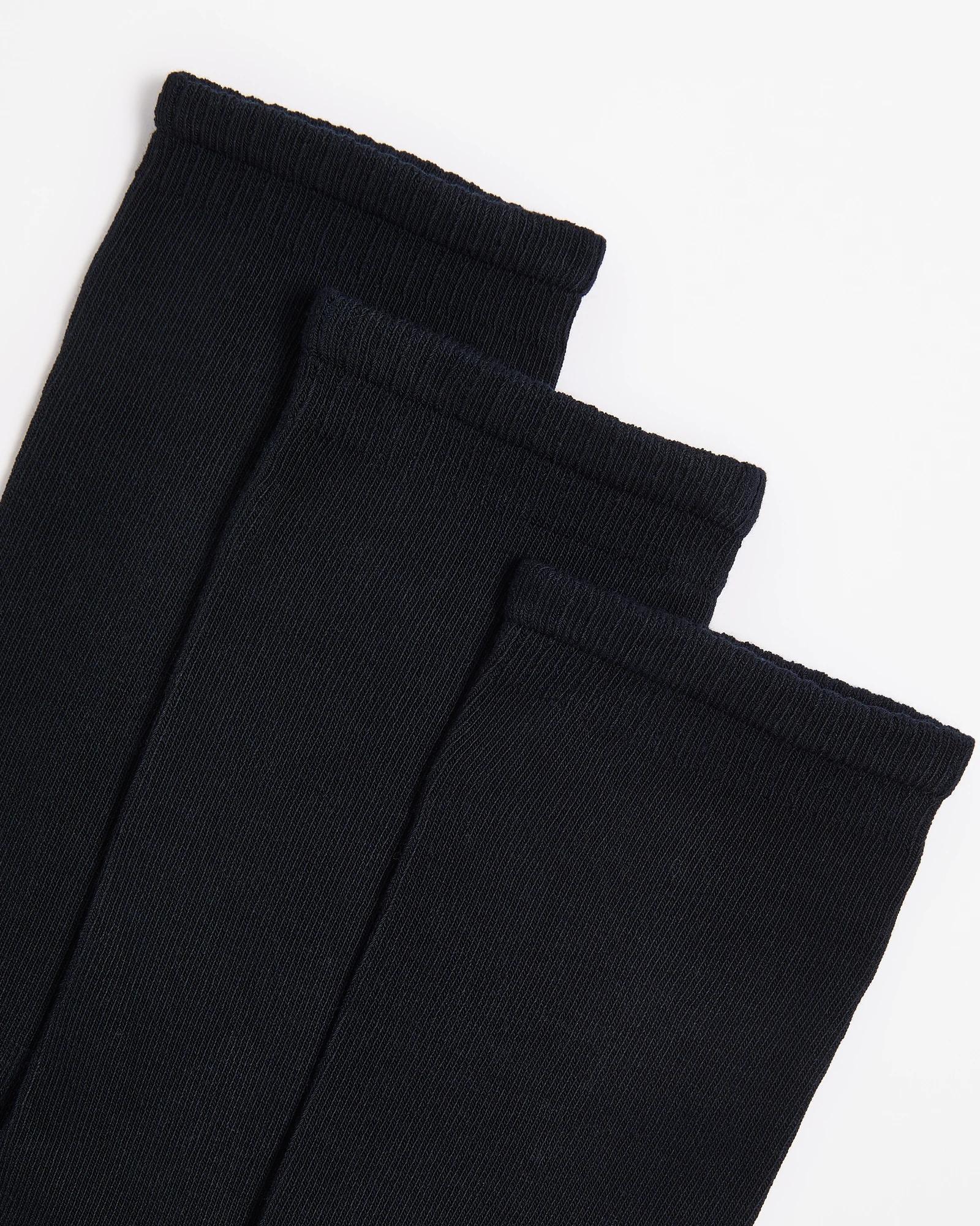 2 Australian Cotton Blend 3 Pack Comfort Crew Socks - Maxx NAVY BLUE, 2 of 3