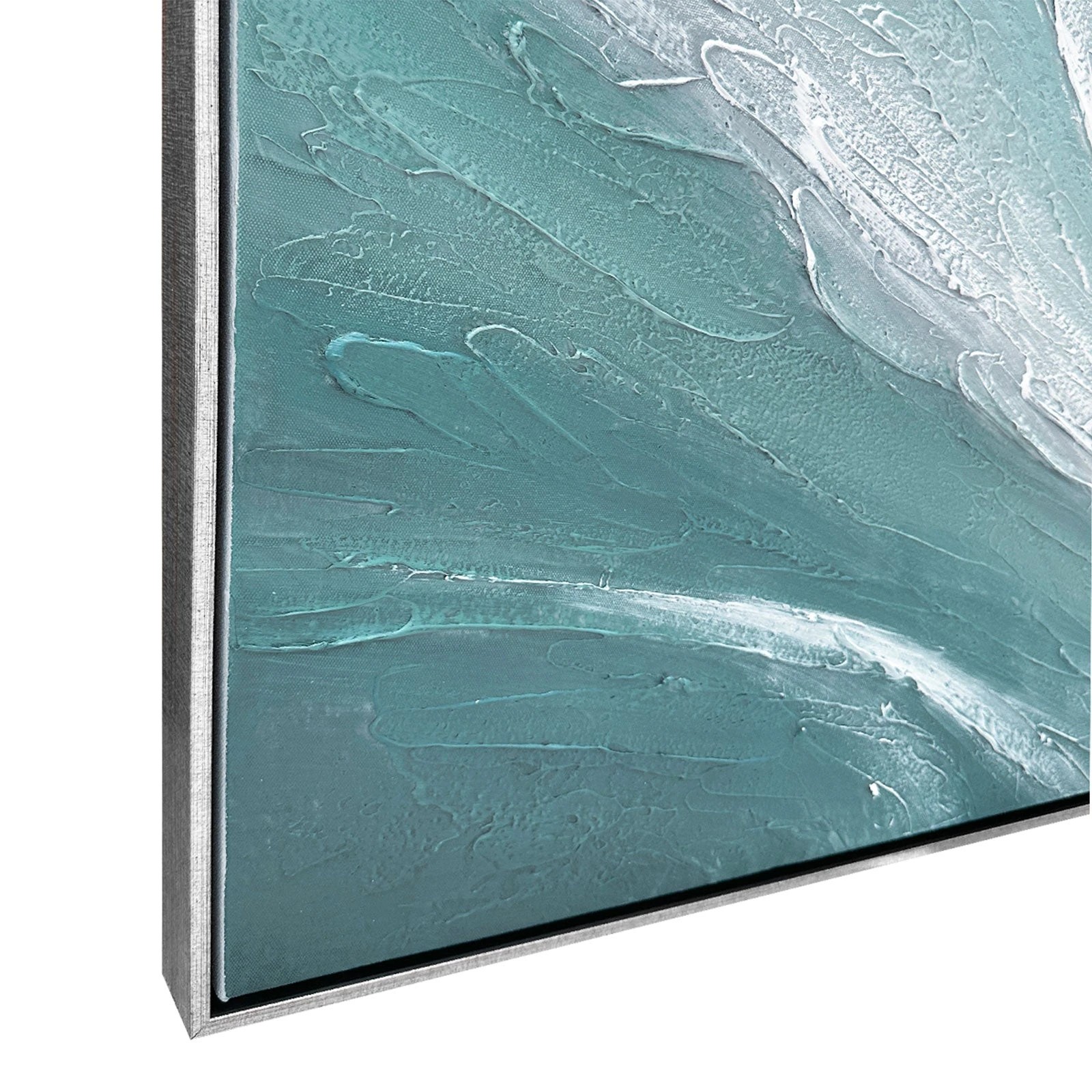 5 Moda Living Seafoam Drift Hand-Painted Textured Canvas Wall Art - Multi, 5 of 8