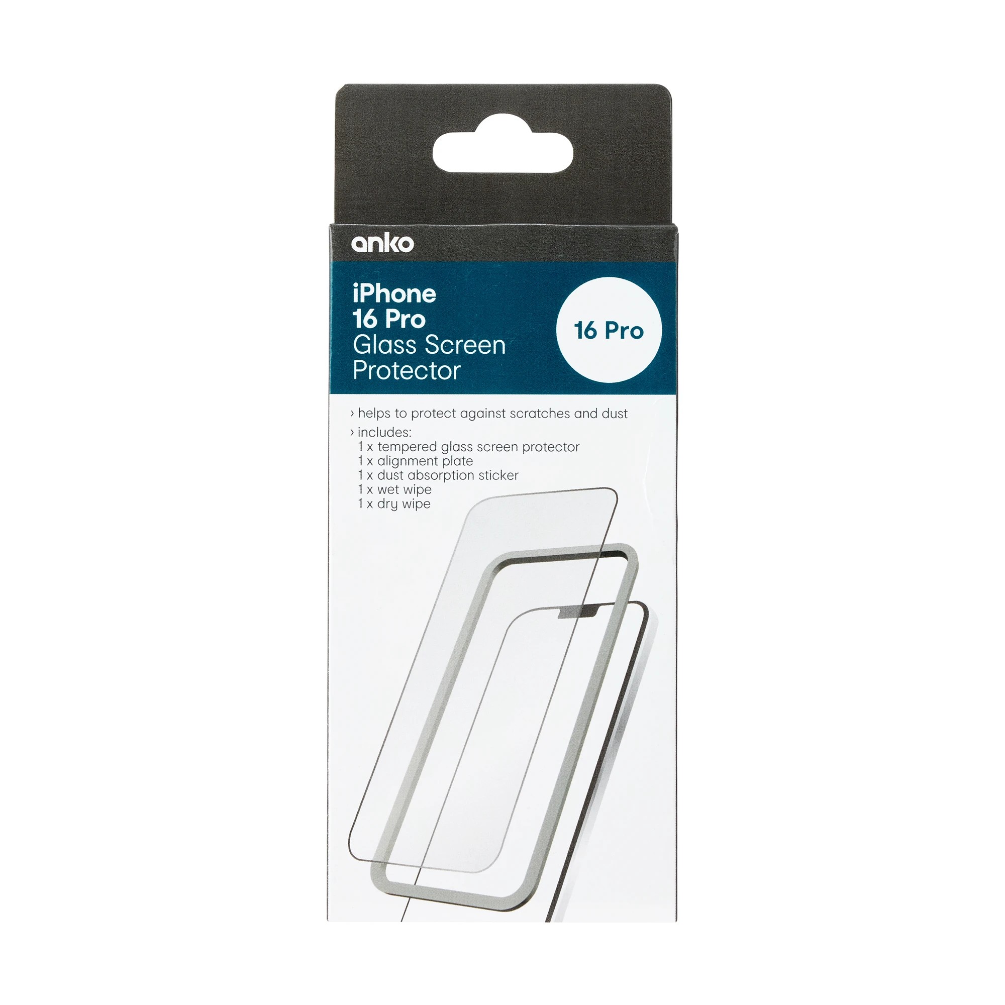 1 iPhone 16 Pro Glass Screen Protector, 1 of 3