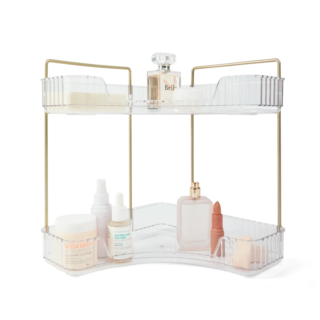 2 2 Tier Corner Bathroom Organiser, 2 of 8