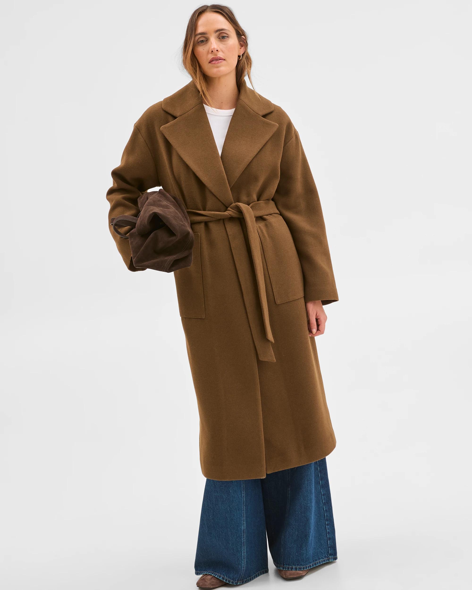 2 Target Woman Soft Wrap Coat FALL LEAF, 2 of 7