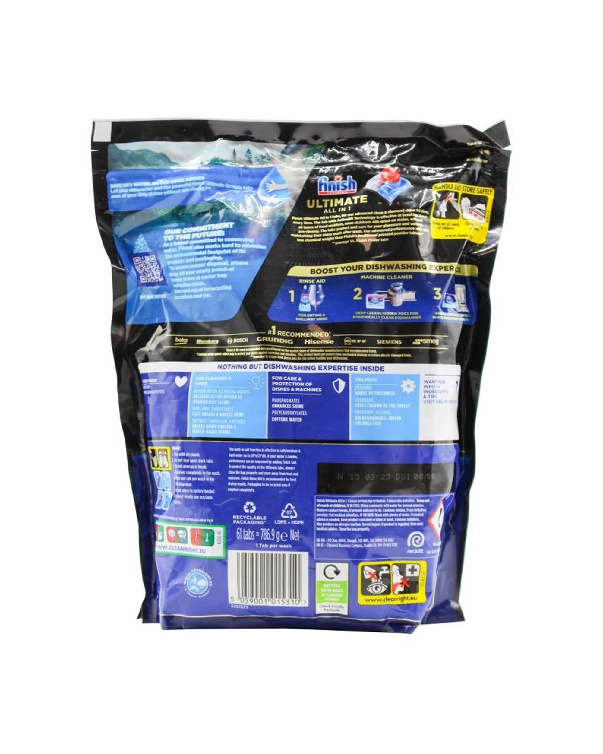 3 Finish Ultimate All In 1 Powerball Dishwasher Tablets 3 X 61pc Boosted Power Gel, 3 of 3