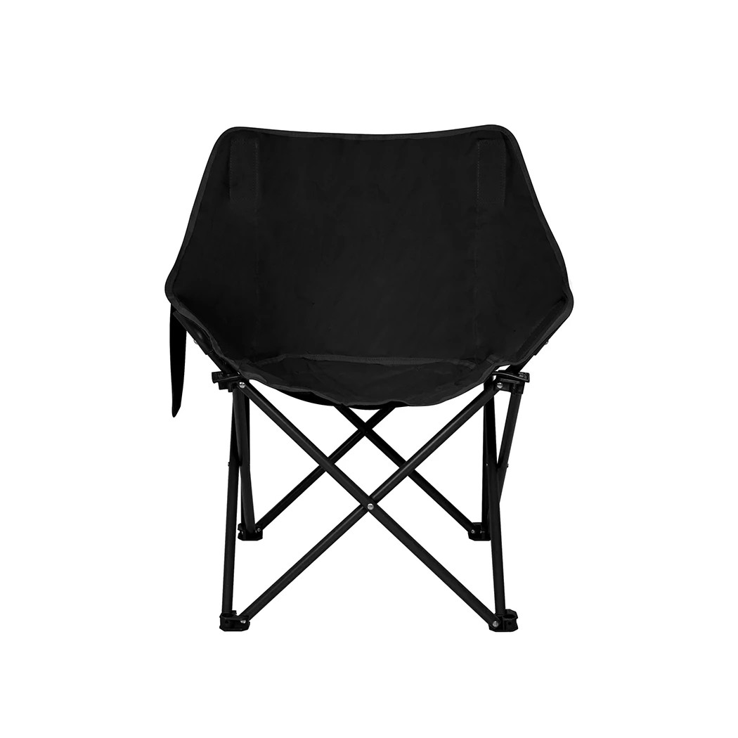 3 Levede Portable Foldable Camping Chair in Black Colour, 3 of 6