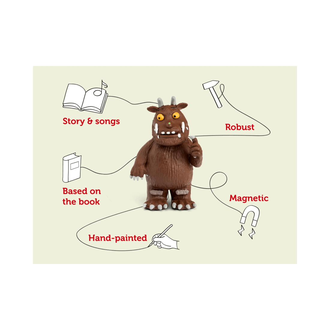 3 Tonies - Julia Donaldson - The Gruffalo Tonie Audio Character
 - Multi, 3 of 6