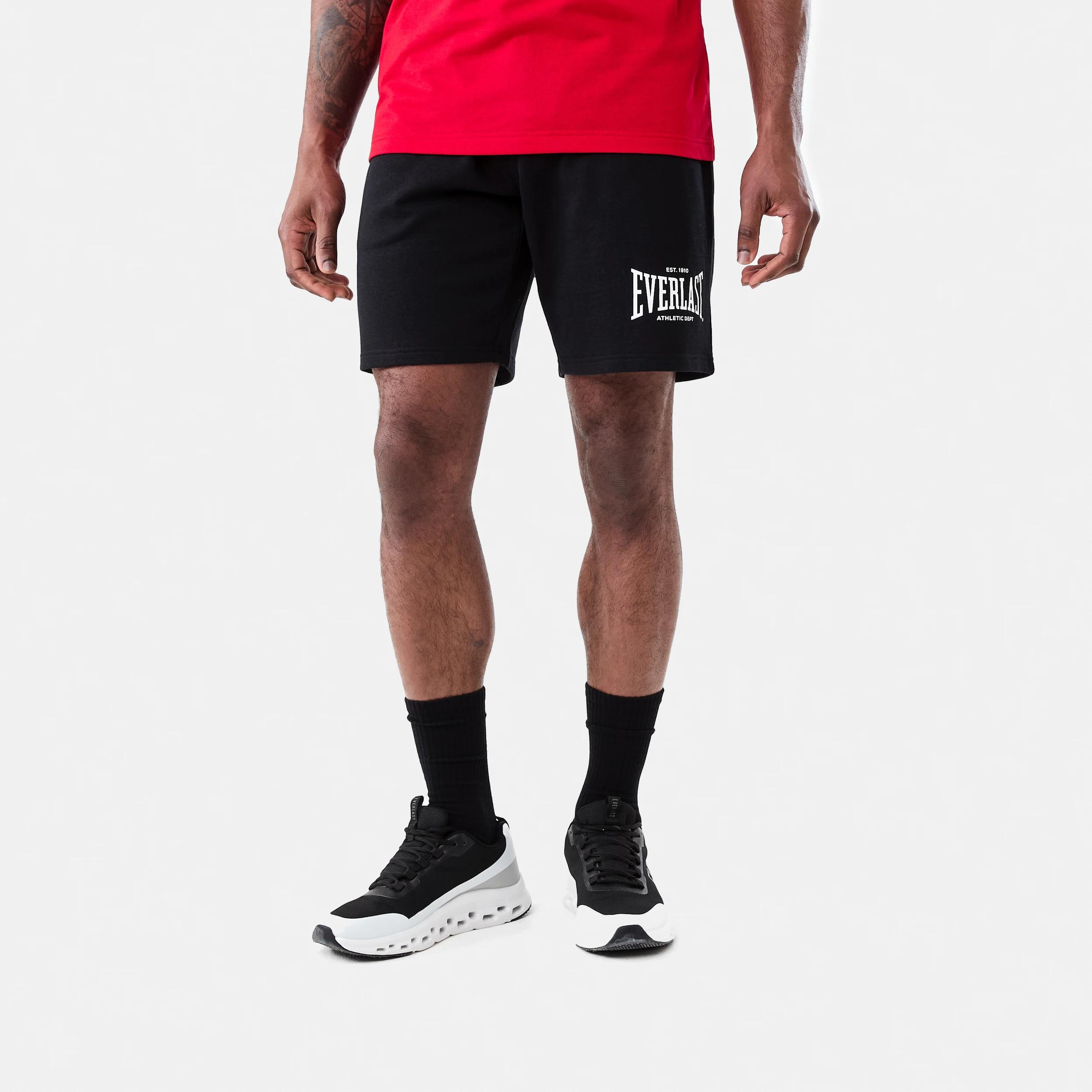 8 Everlast Mens French Terry Shorts Black, 8 of 9