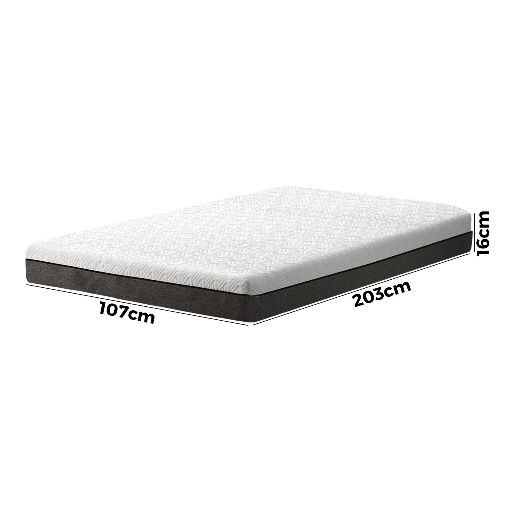 7 Bedra Bedding Mattress King Single Cool Gel Memory Foam Bed Mattresses No Spring 16cm - Multi, 7 of 7