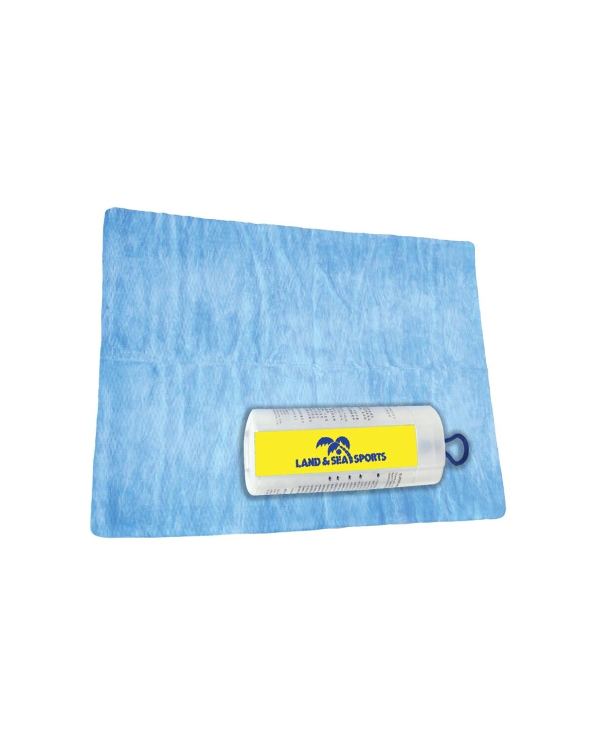 2 Land And Sea Sports Microfibre Sports Towel 2 Pack Jumbo Quick Drying Absorbent - Blue, 2 of 2