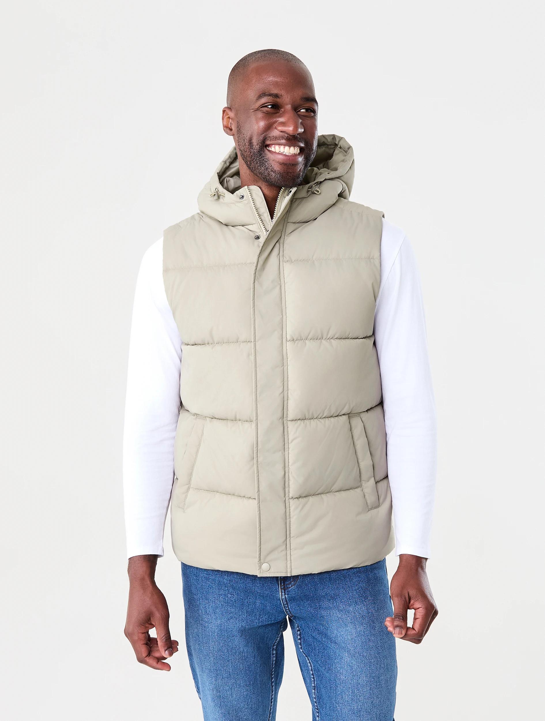 2 Hooded Puffer Vest Bge Khaki, 2 of 7