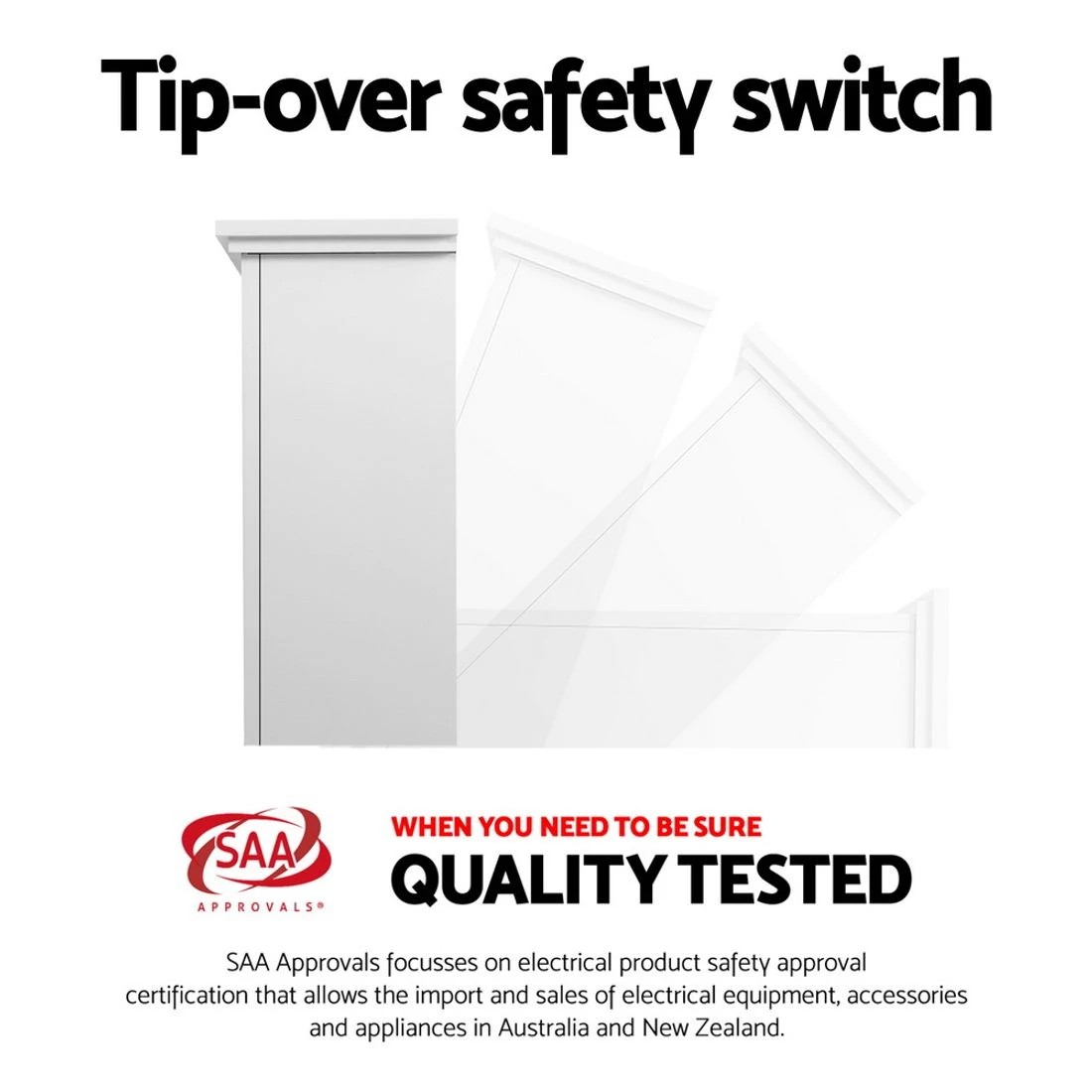 7 Devanti Electric Fireplace Fire Heater 2000W - White, 7 of 8