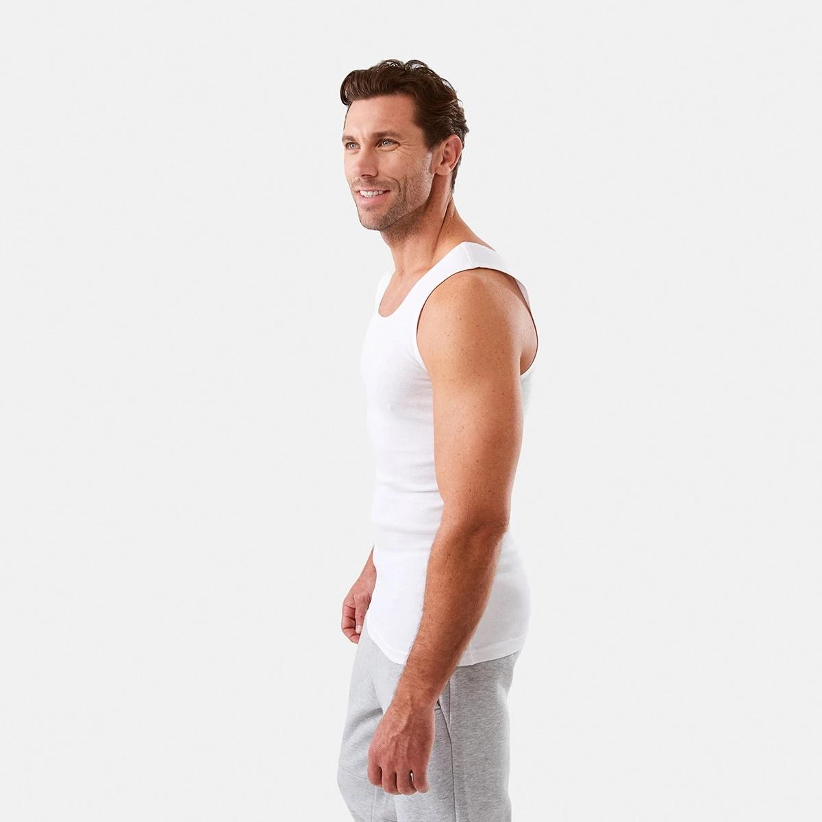 2 3 Pack Singlets WHITE, 2 of 7