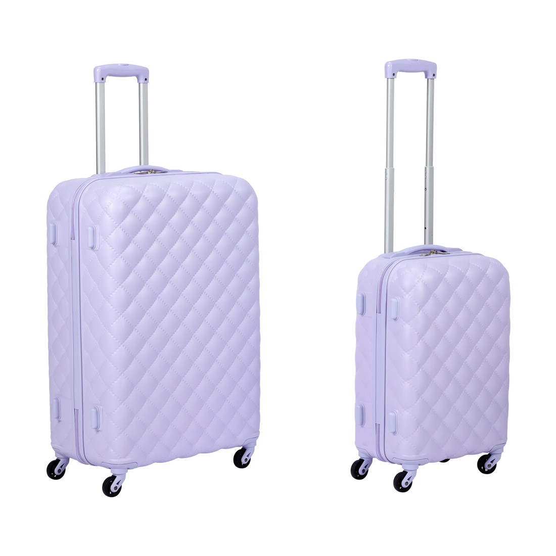 1 2 Piece Quilted Hard Case Set - Lilac, 1 of 8