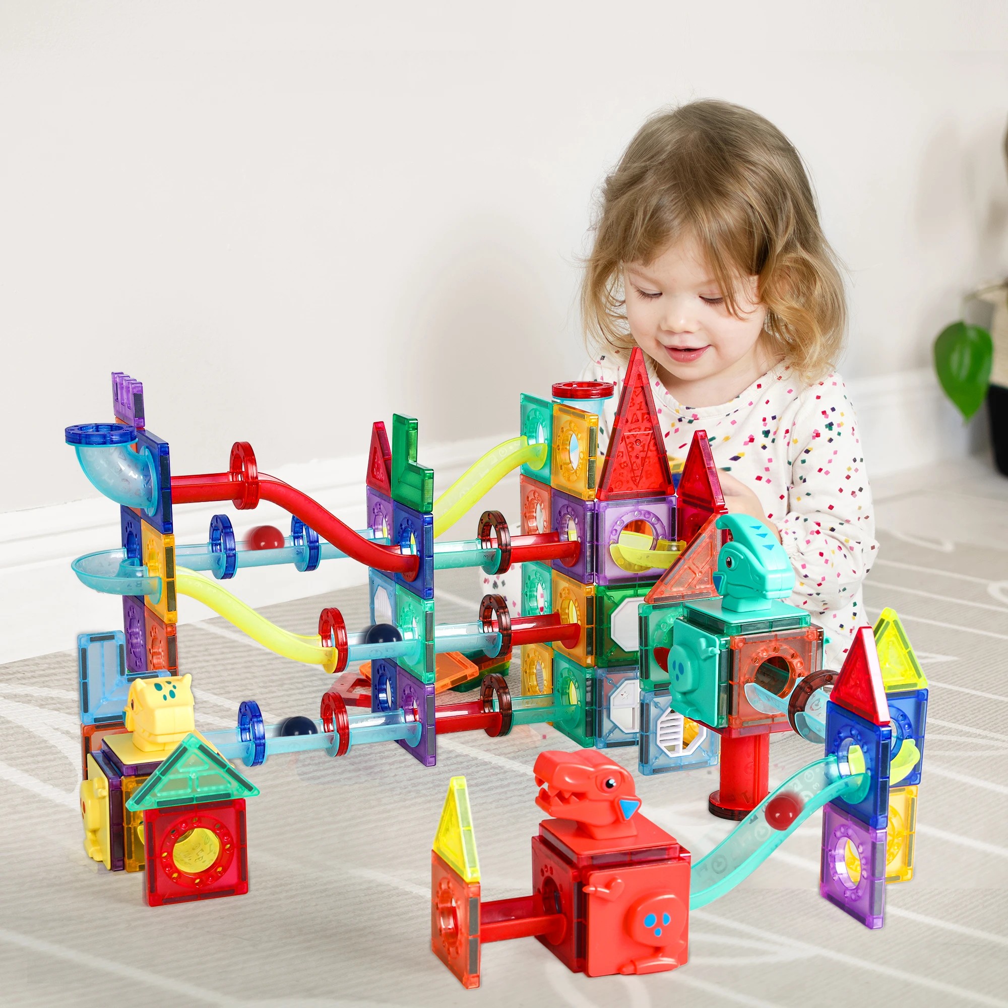7 Traderight Kids 170pcs Magnetic Tiles Blocks, 7 of 7