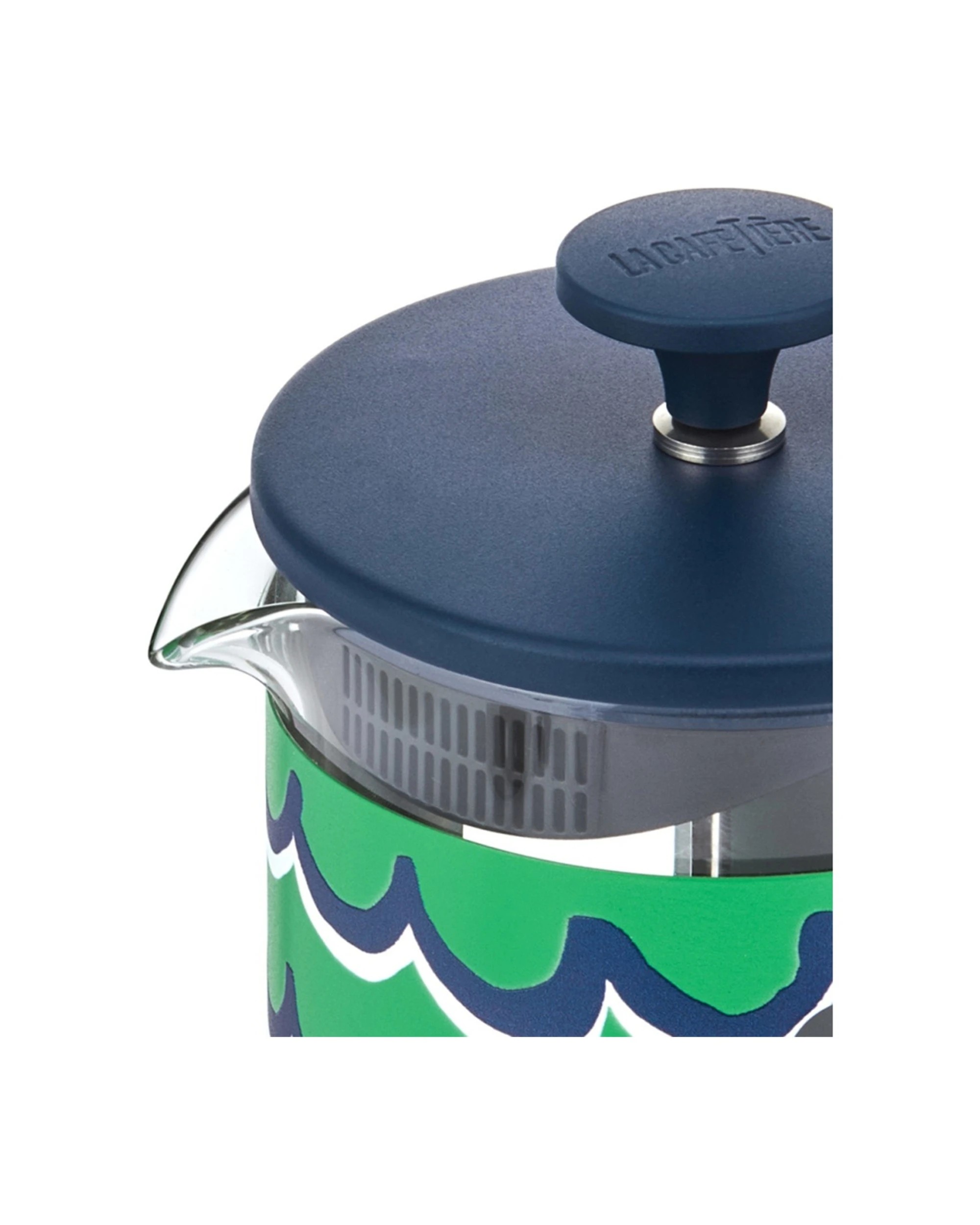 3 La Cafetiere Pisa Cafetiere Stainless Steel Coffee Plunger 1L Cyan Tides - Green, 3 of 7