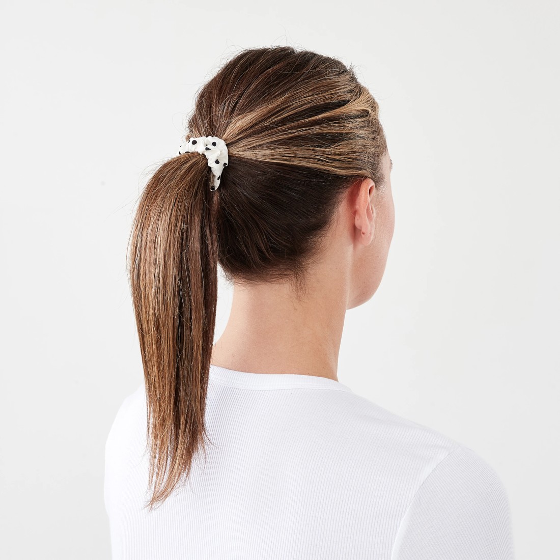 3 5 Pack Polka Dot Mini Hair Scrunchies, 3 of 4