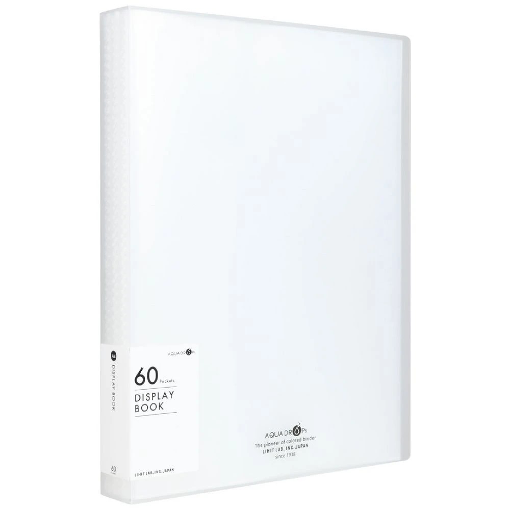 1 Aqua Drops A4 Display Book 60 Pocket Fixed Clear, 1 of 4