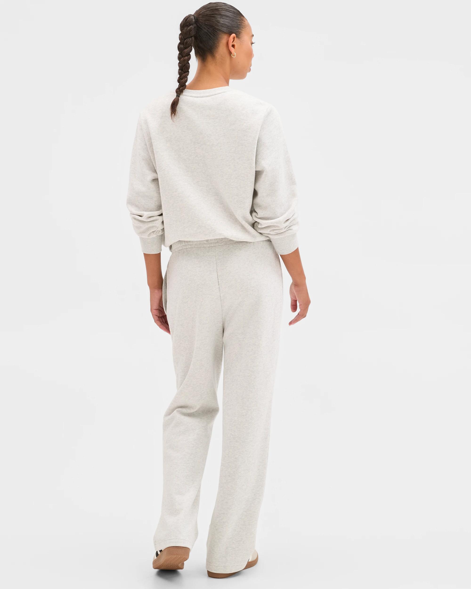 6 Target Active Active Australian Cotton Blend Straight Leg Fleece Trackpants SILVER MARLE, 6 of 6